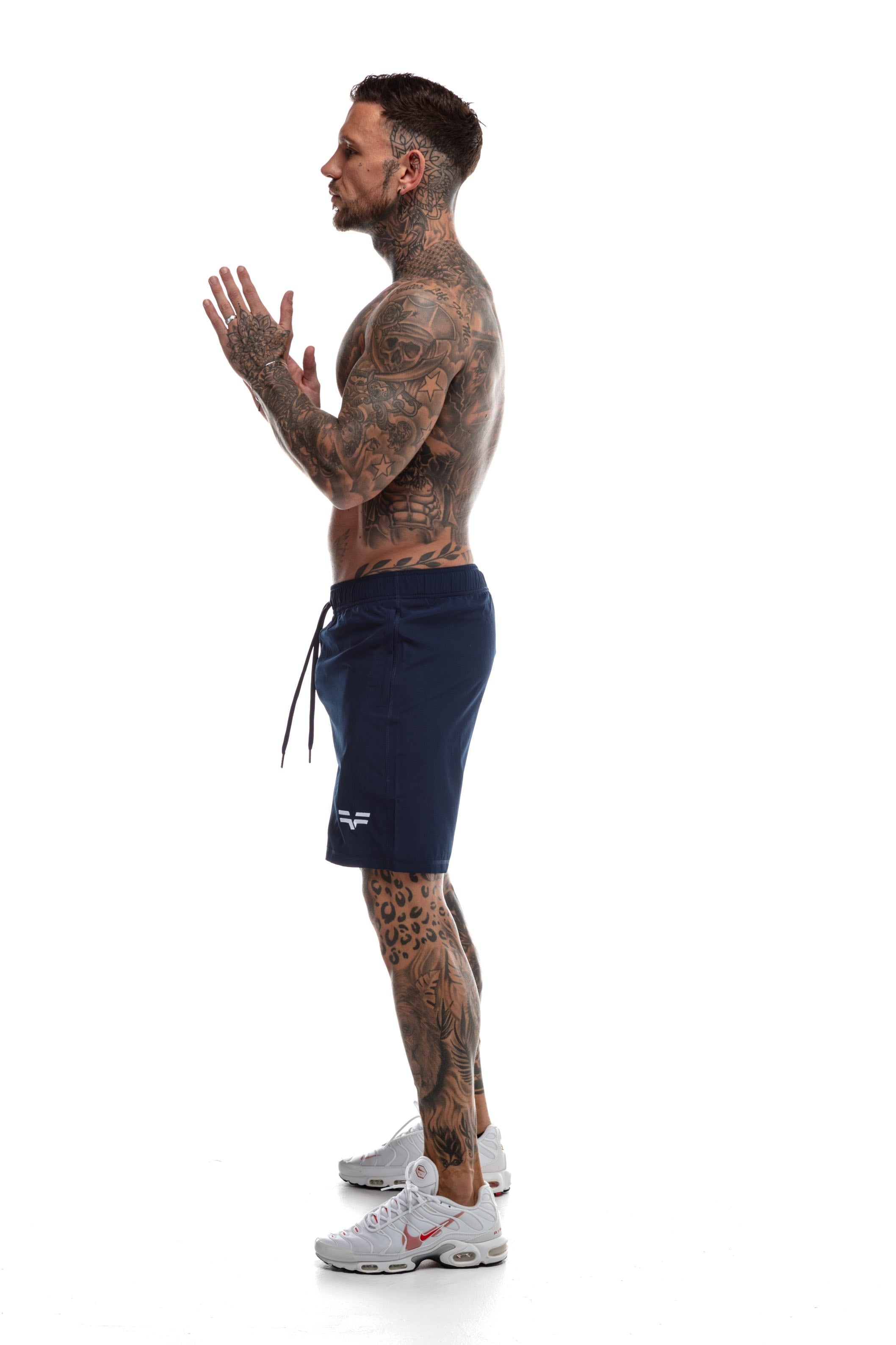 GymFreak Mens 365 Shorts - Navy Blue - 7 inch