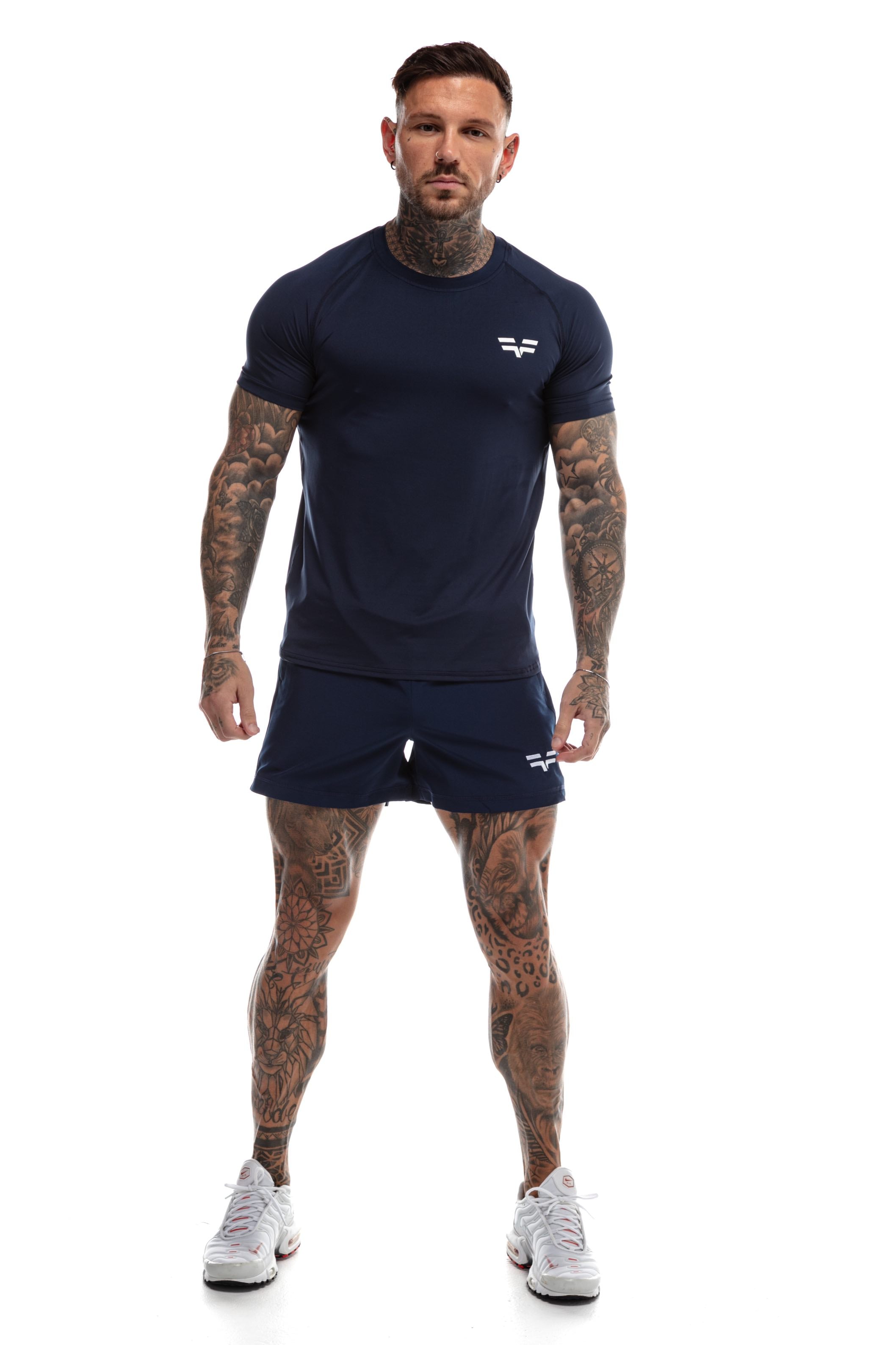 GymFreak Mens 365 Shorts - Navy Blue - 3.5inch