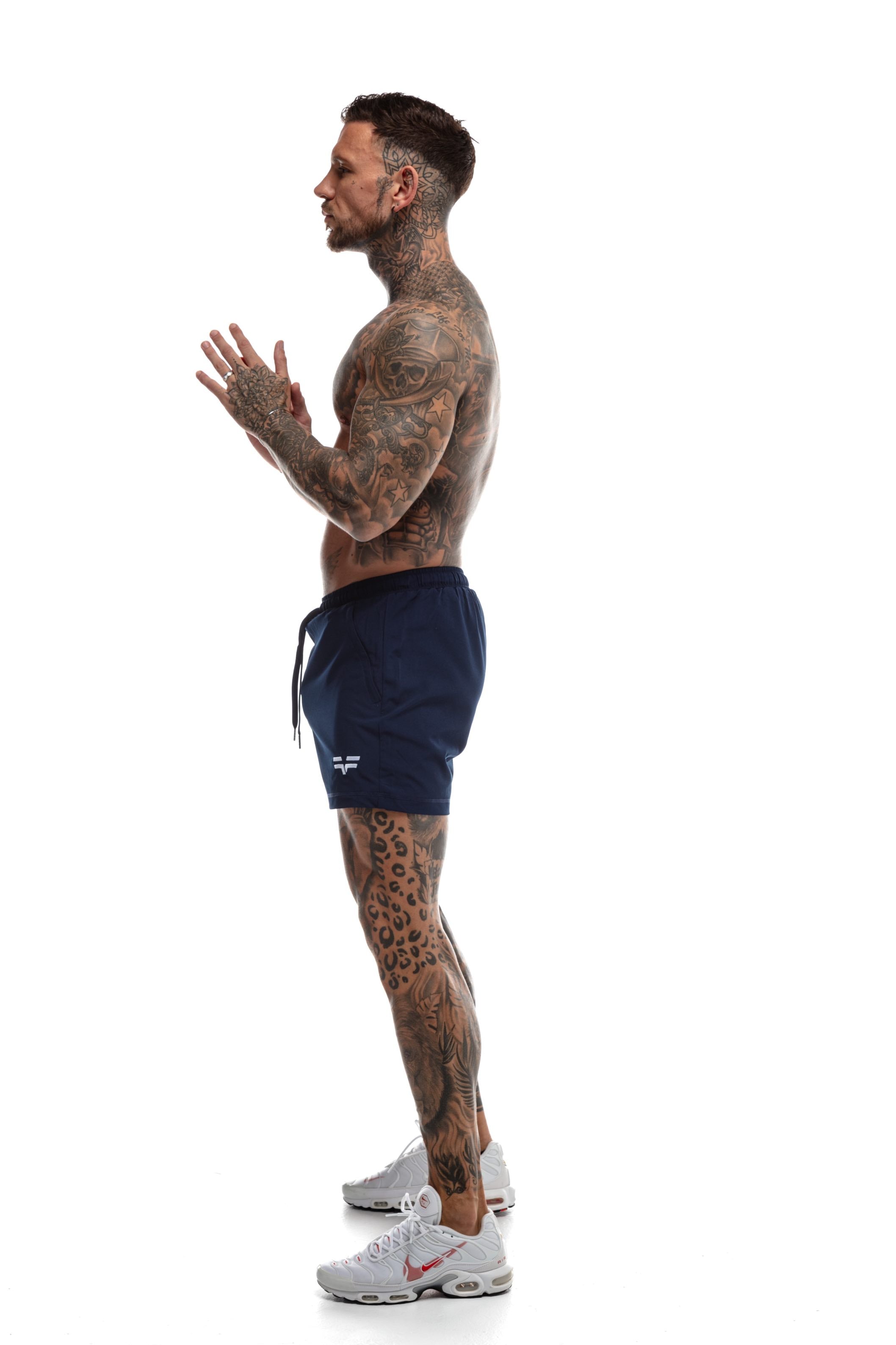 GymFreak Mens 365 Shorts - Navy Blue - 3.5inch