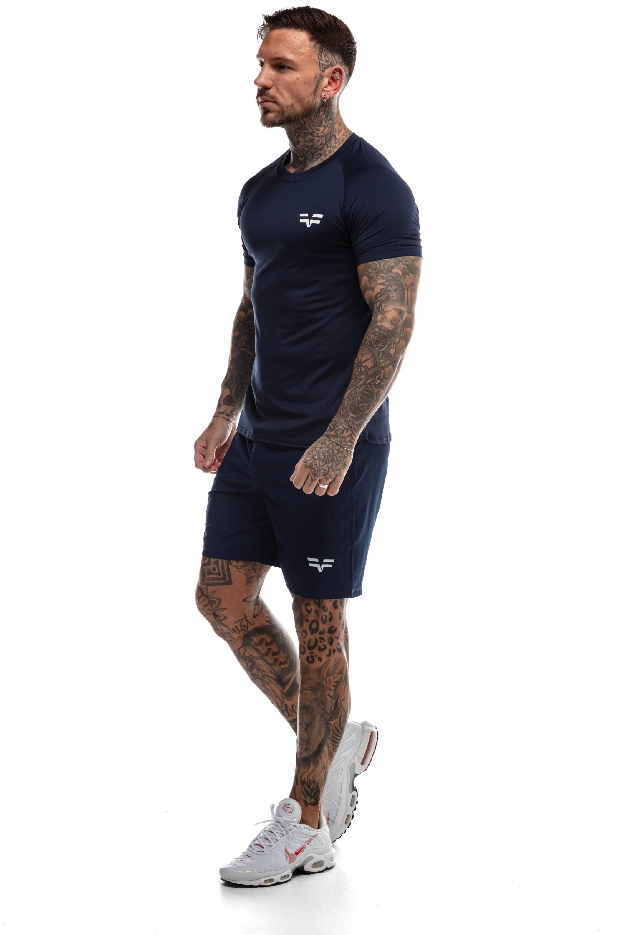 GymFreak Mens 365 T-Shirt - Navy Blue