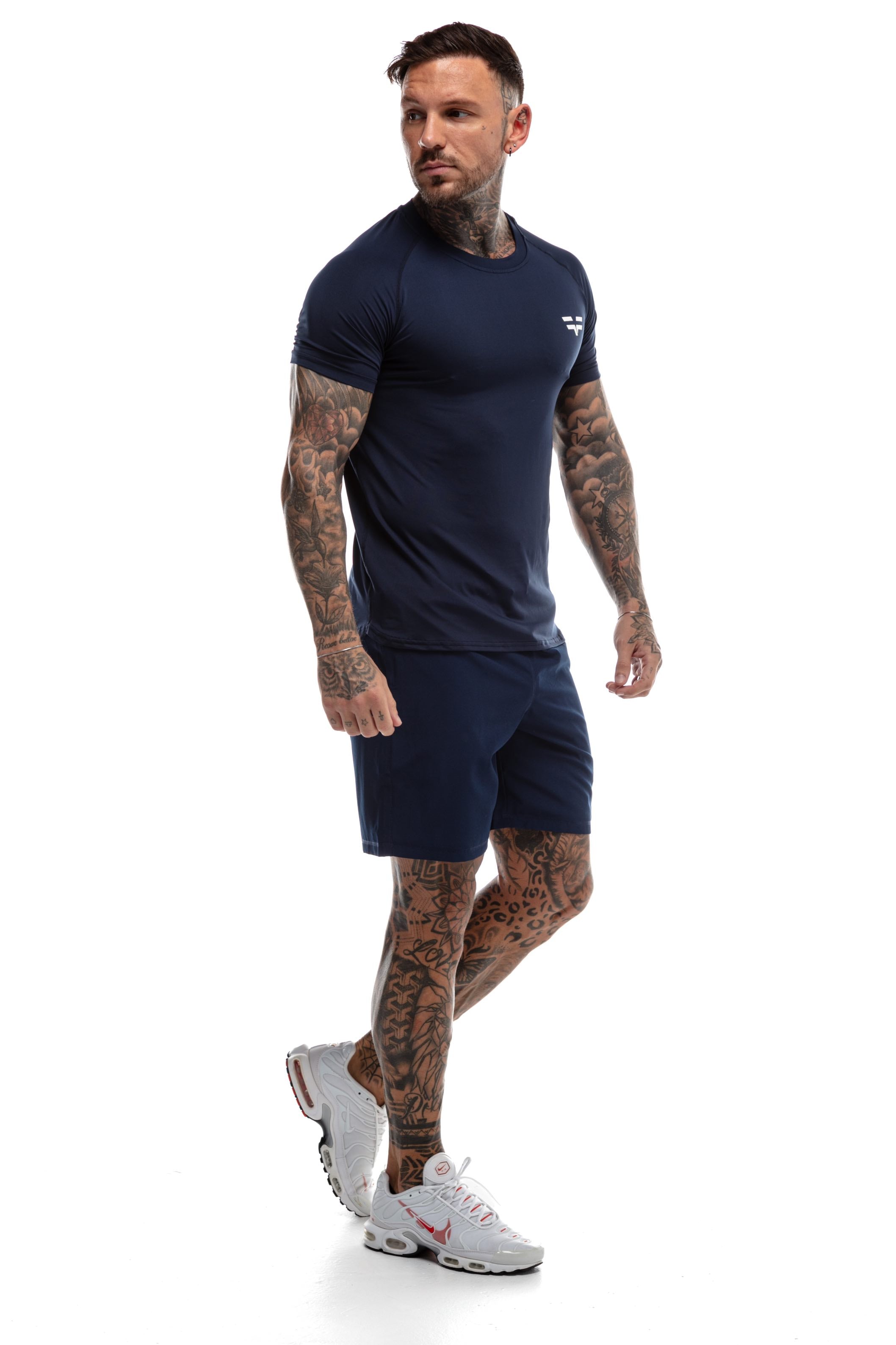 GymFreak Mens 365 T-Shirt - Navy Blue