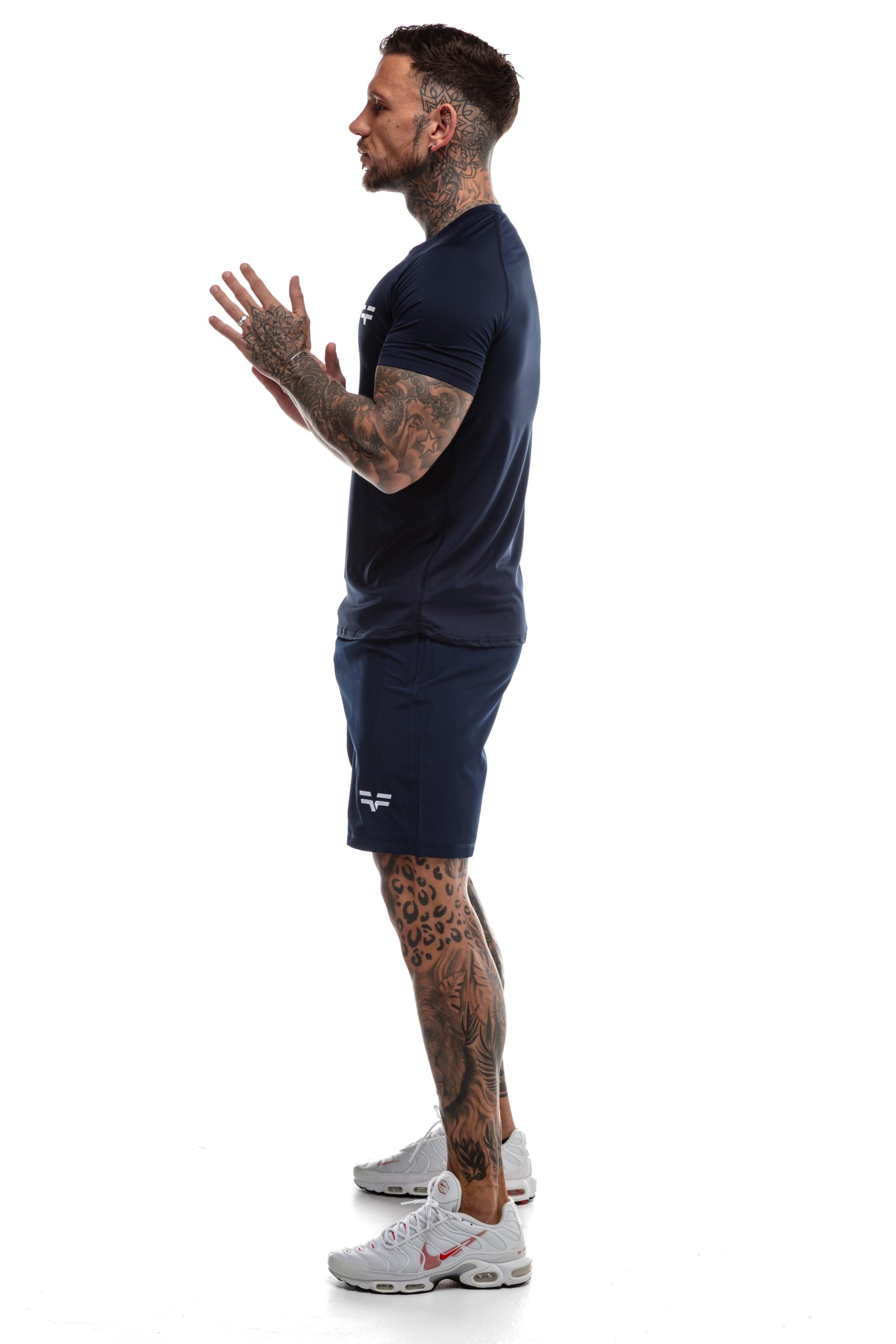 GymFreak Mens 365 T-Shirt - Navy Blue
