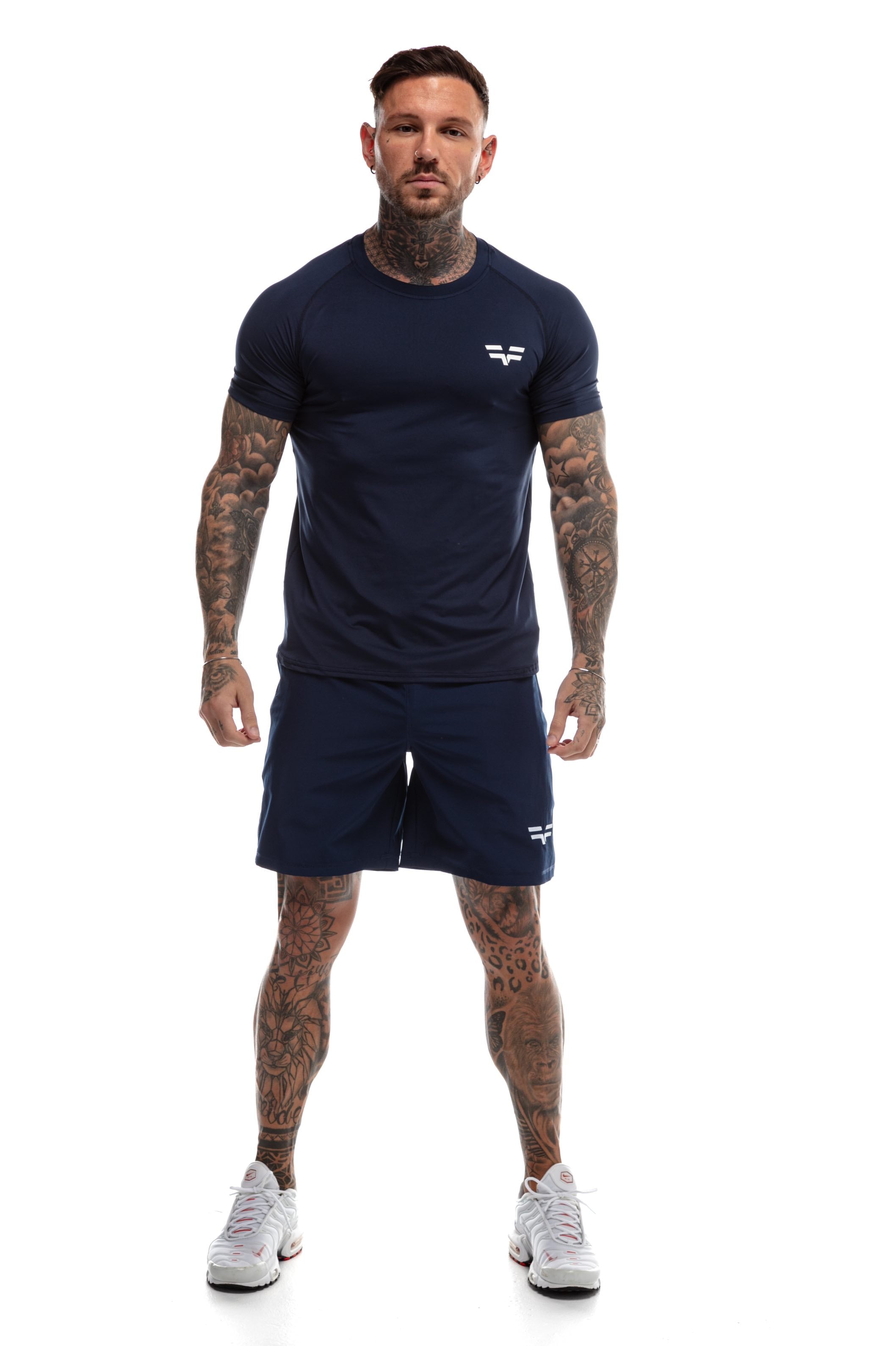GymFreak Mens 365 T-Shirt - Navy Blue