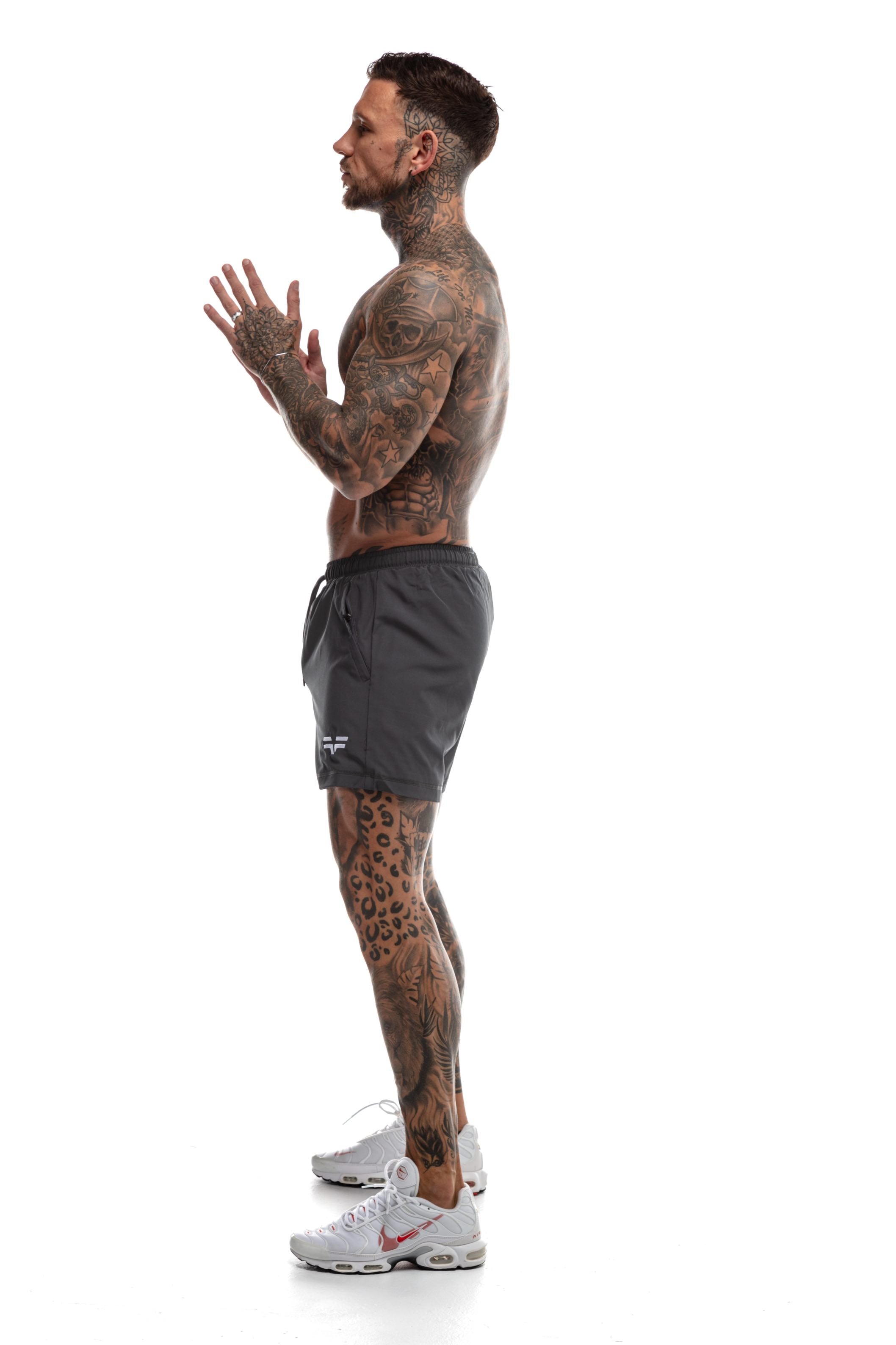 GymFreak Mens 365 Shorts - Charcoal - 3.5inch