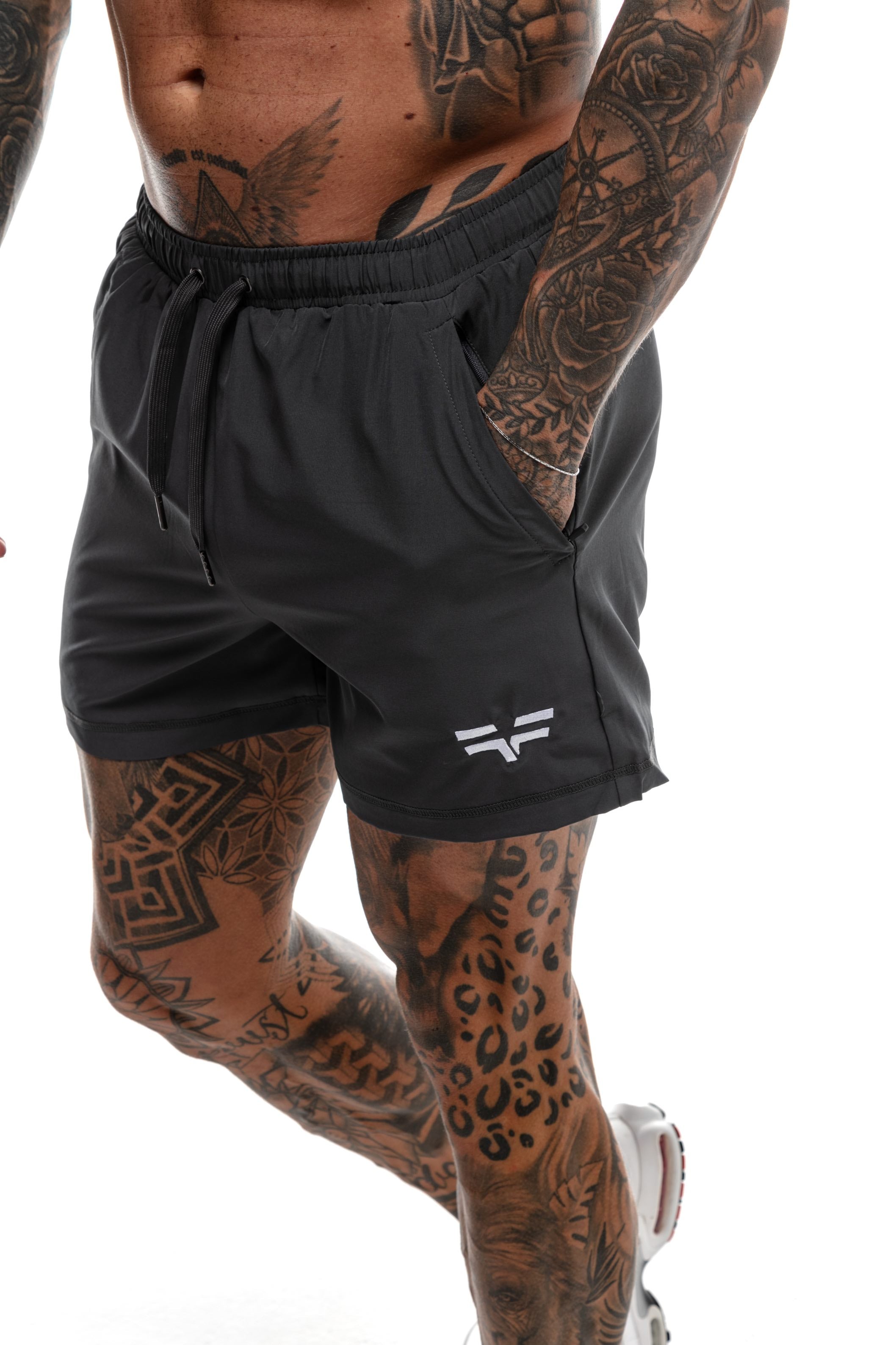 GymFreak Mens 365 Shorts - Charcoal - 3.5inch