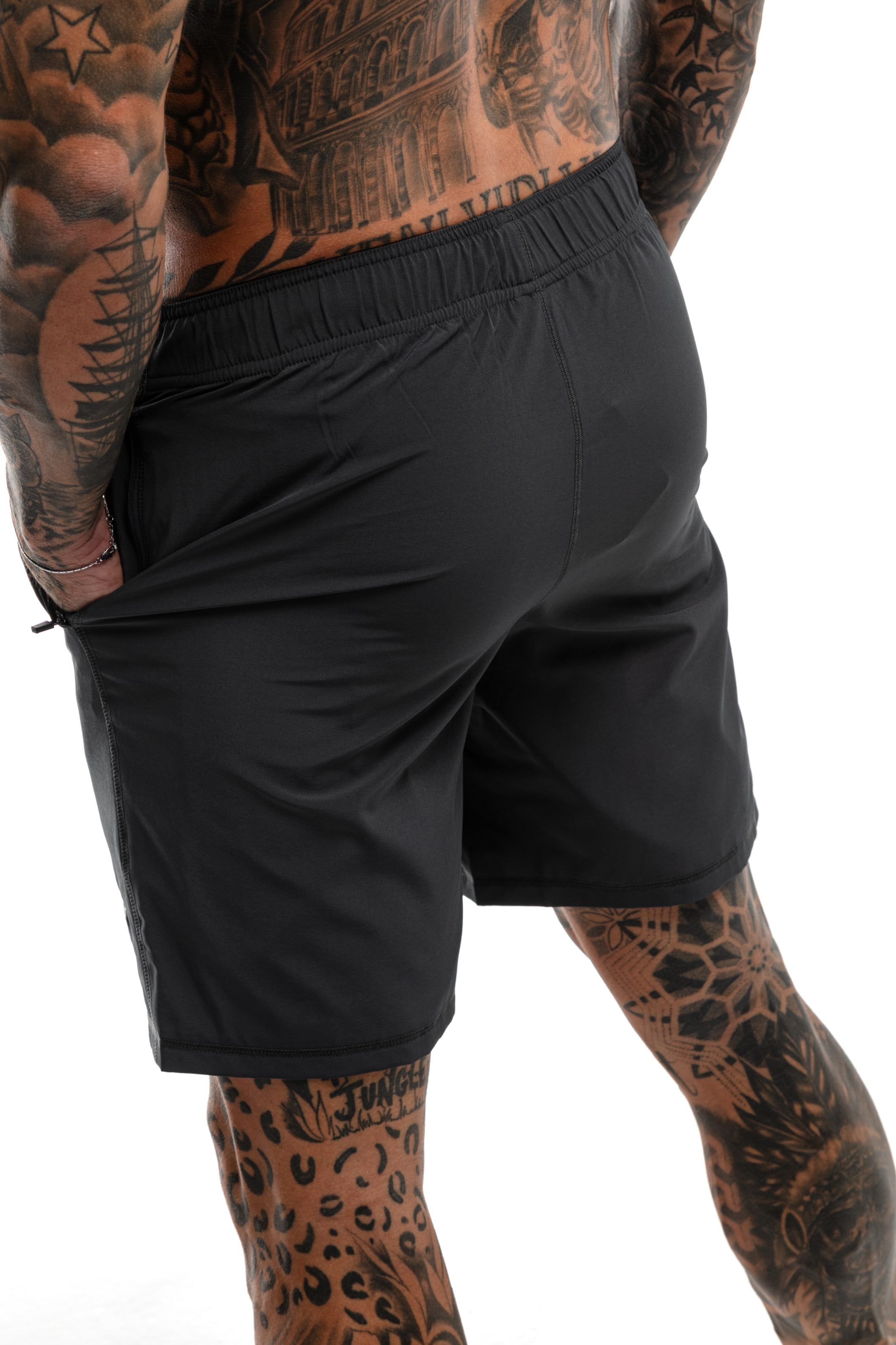 GymFreak Mens 365 Shorts - Charcoal - 7 inch