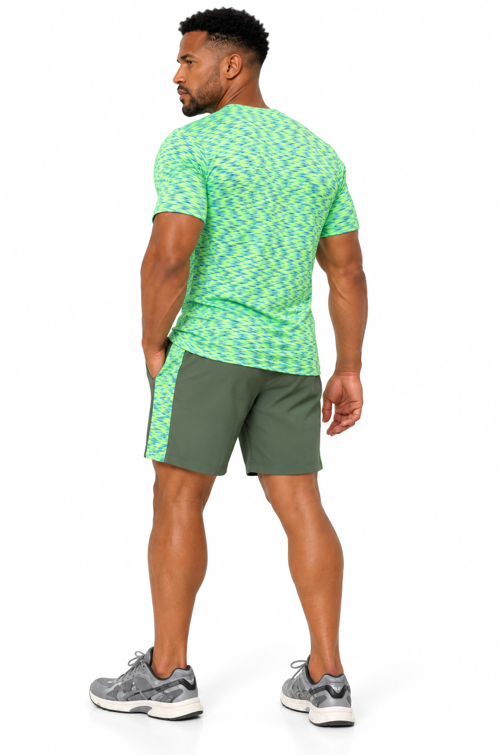 GymFreak Mens PRIME T-shirt - Olive Green