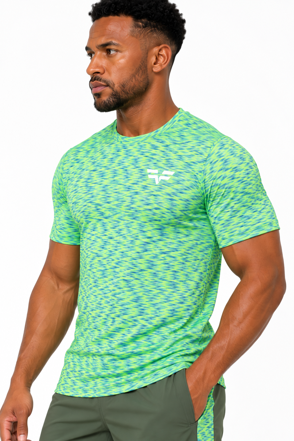 GymFreak Mens PRIME T-shirt - Olive Green