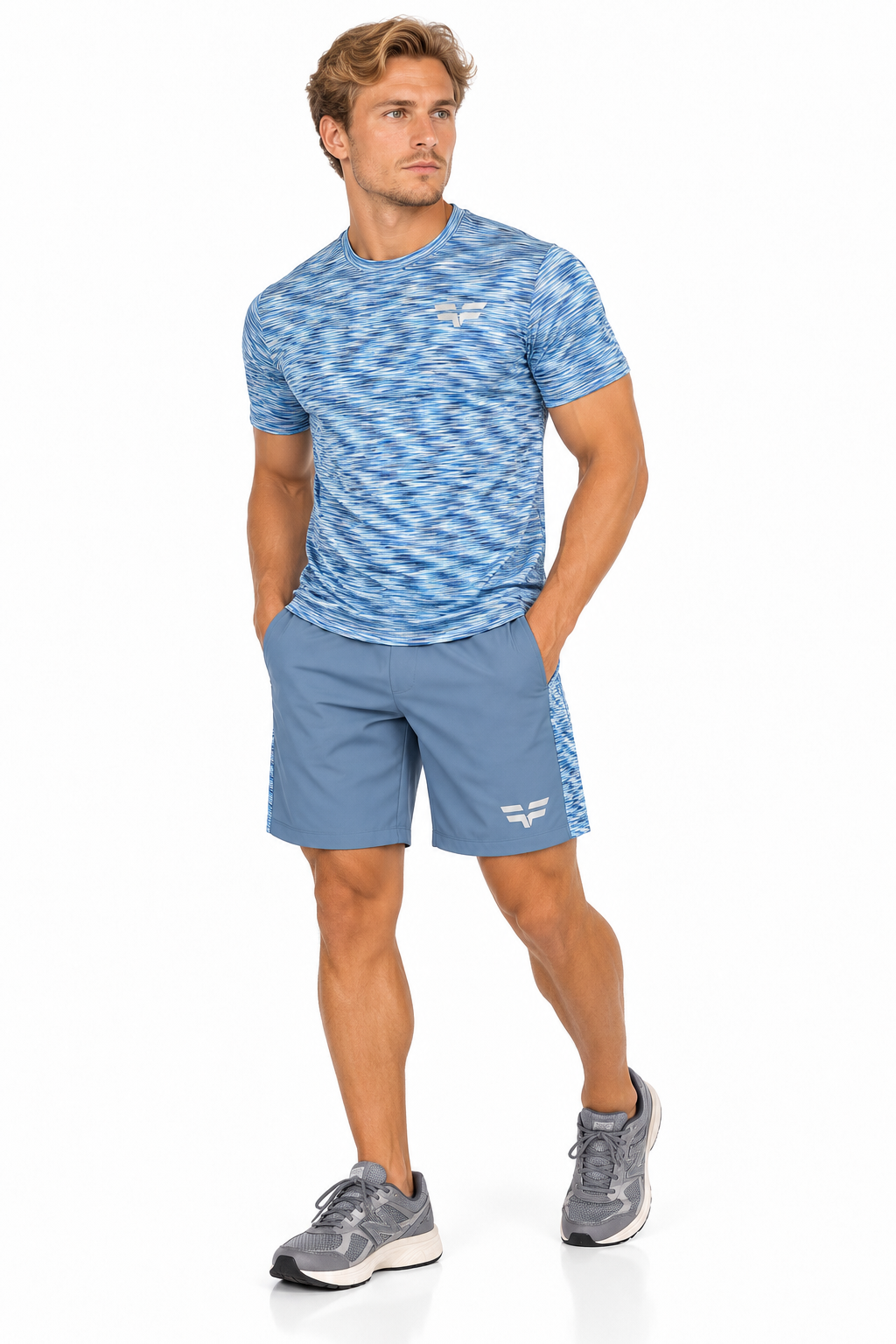 GymFreak Mens PRIME T-shirt - Sky Blue