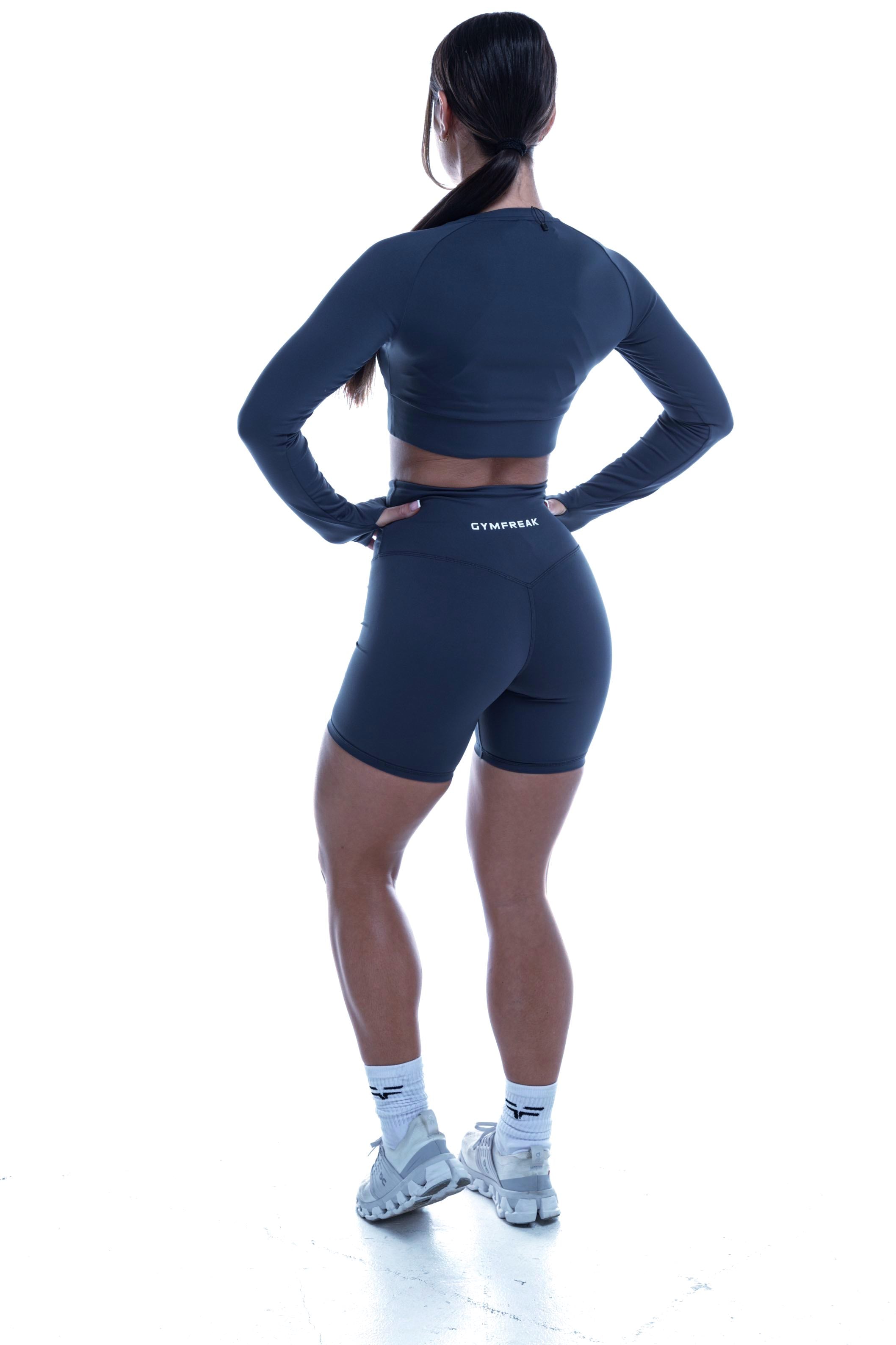 GymFreak Women's Vision Crop Top - Blue