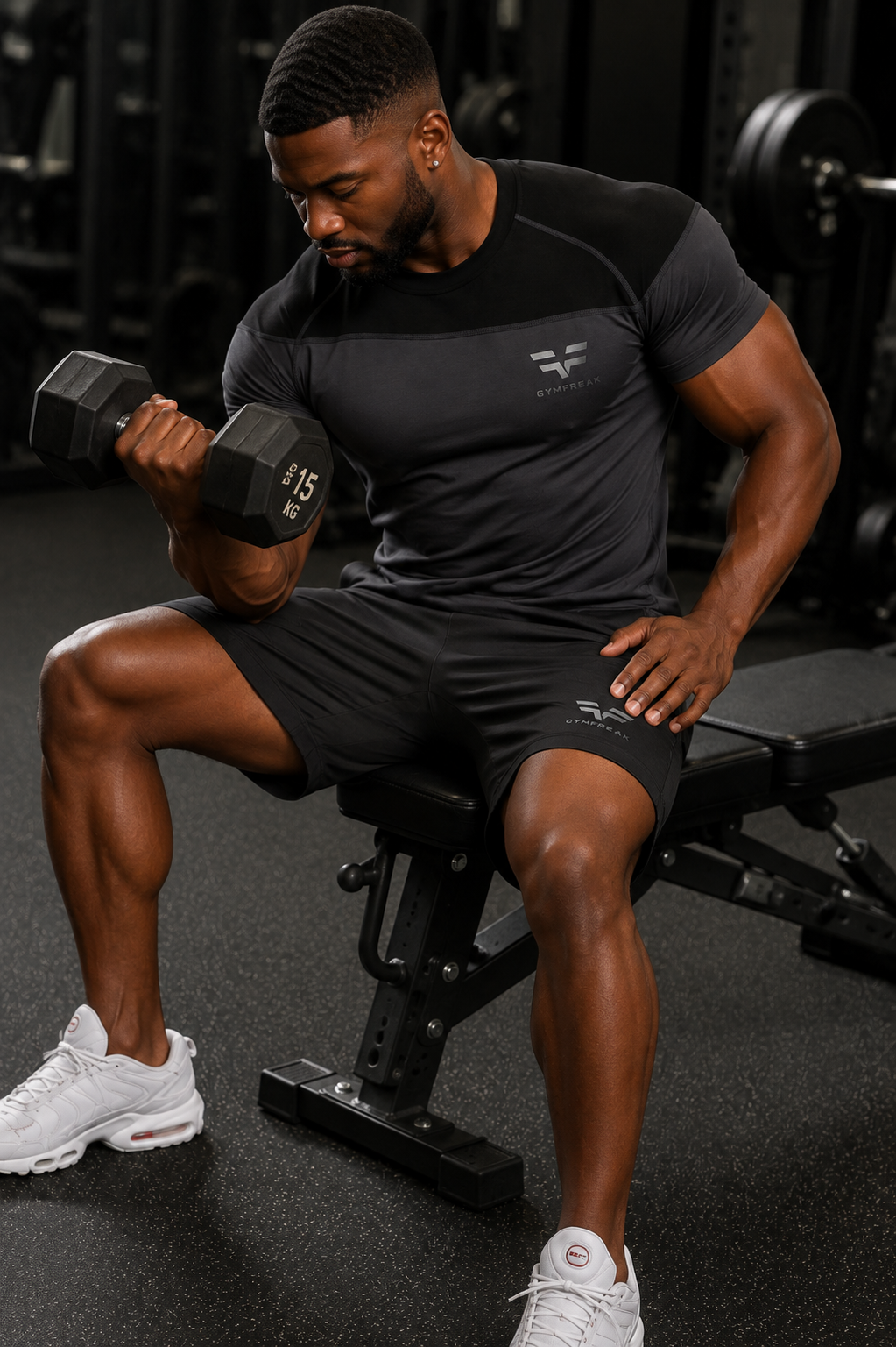GymFreak Mens Pro T-Shirt - Grey