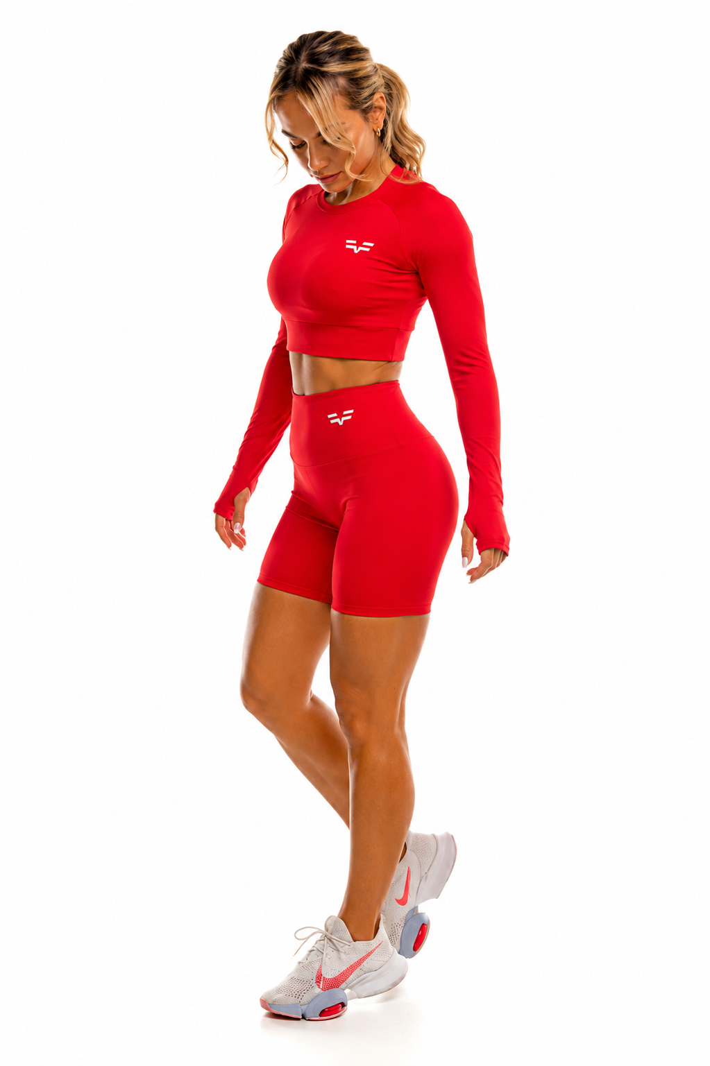 GymFreak Women's Vision Shorts - 6 inch Red