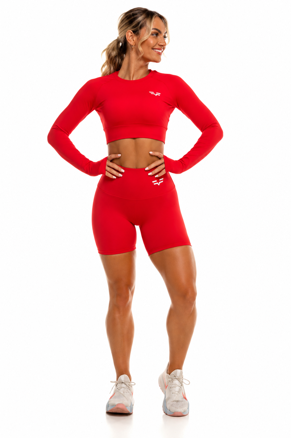 GymFreak Women's Vision Shorts - 6 inch Red