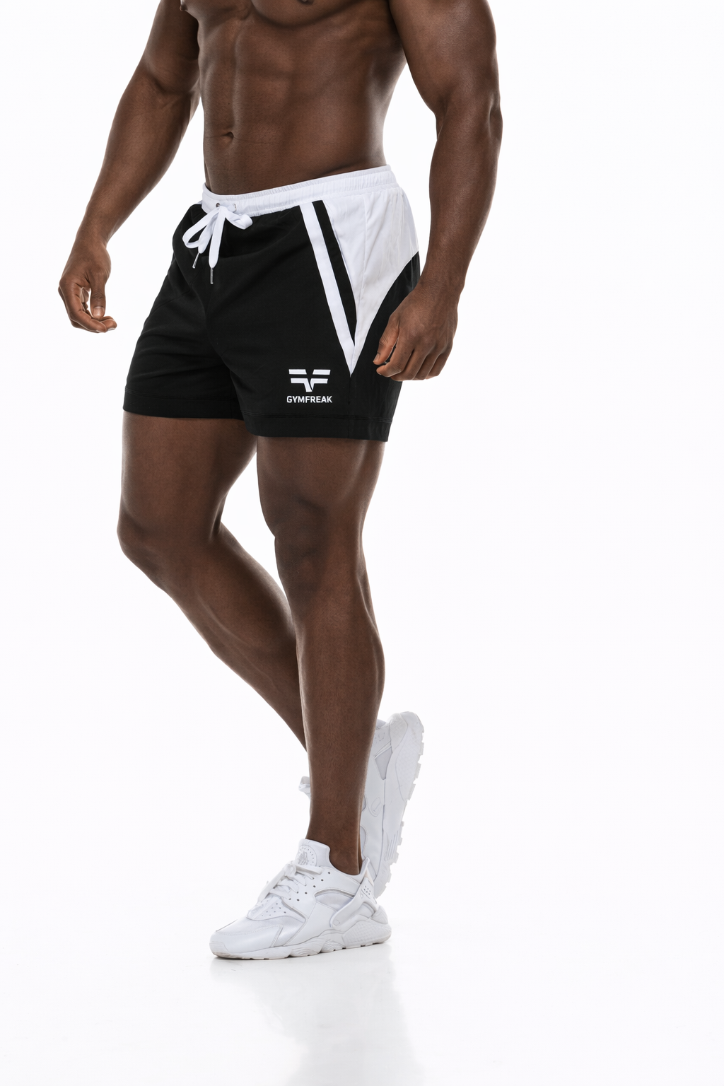 GymFreak Mens Pro Shorts - Black - 3.5 inch