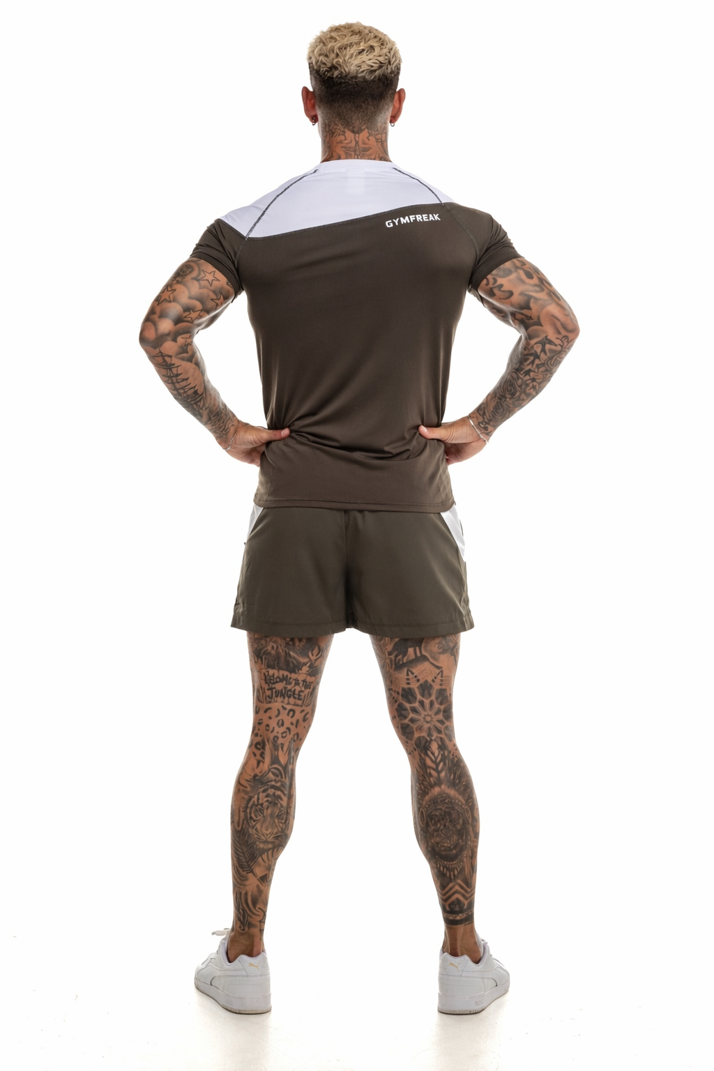 GymFreak Mens Pro T-Shirt - Khaki