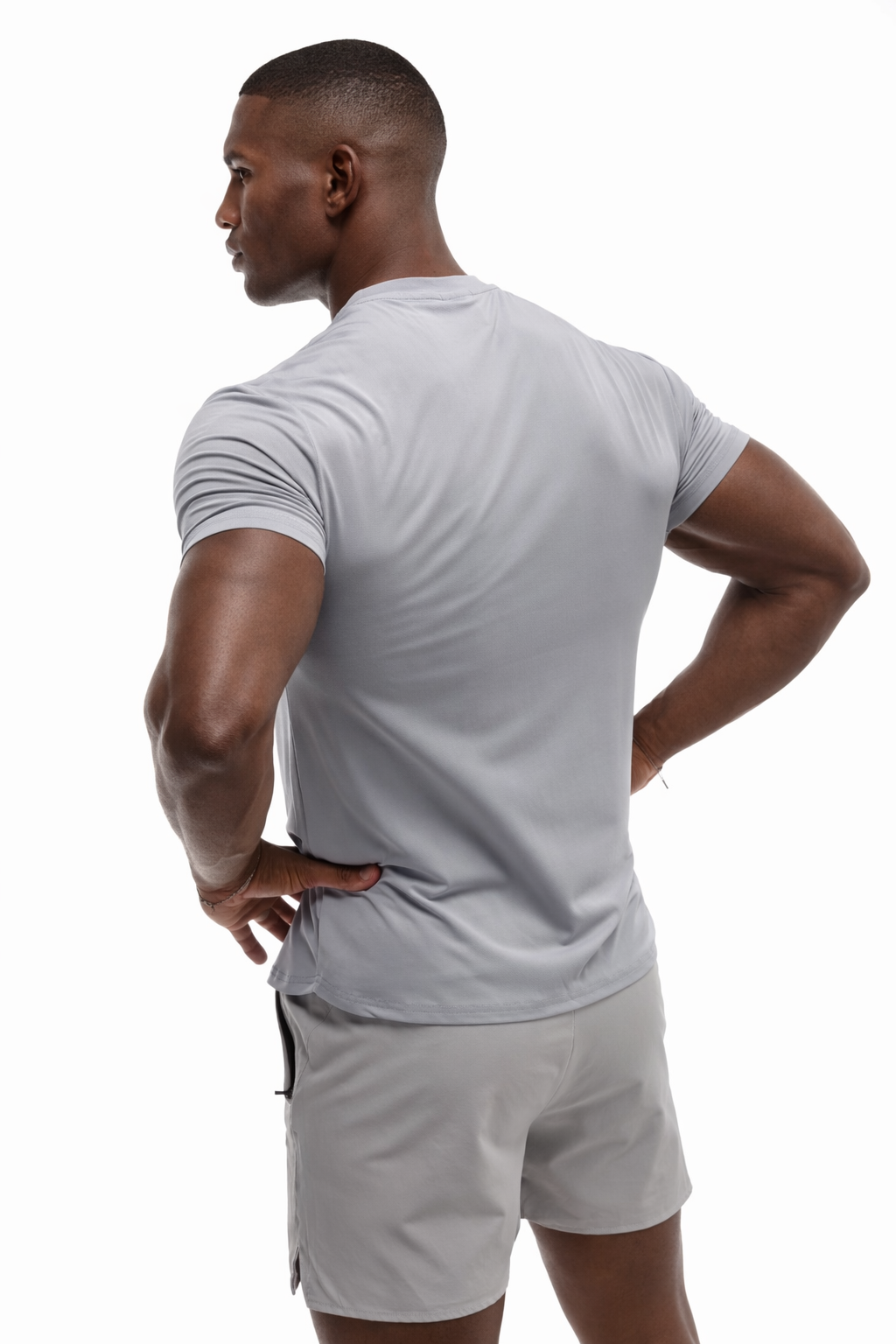 GymFreak Mens Fusion T-Shirt - Light Grey