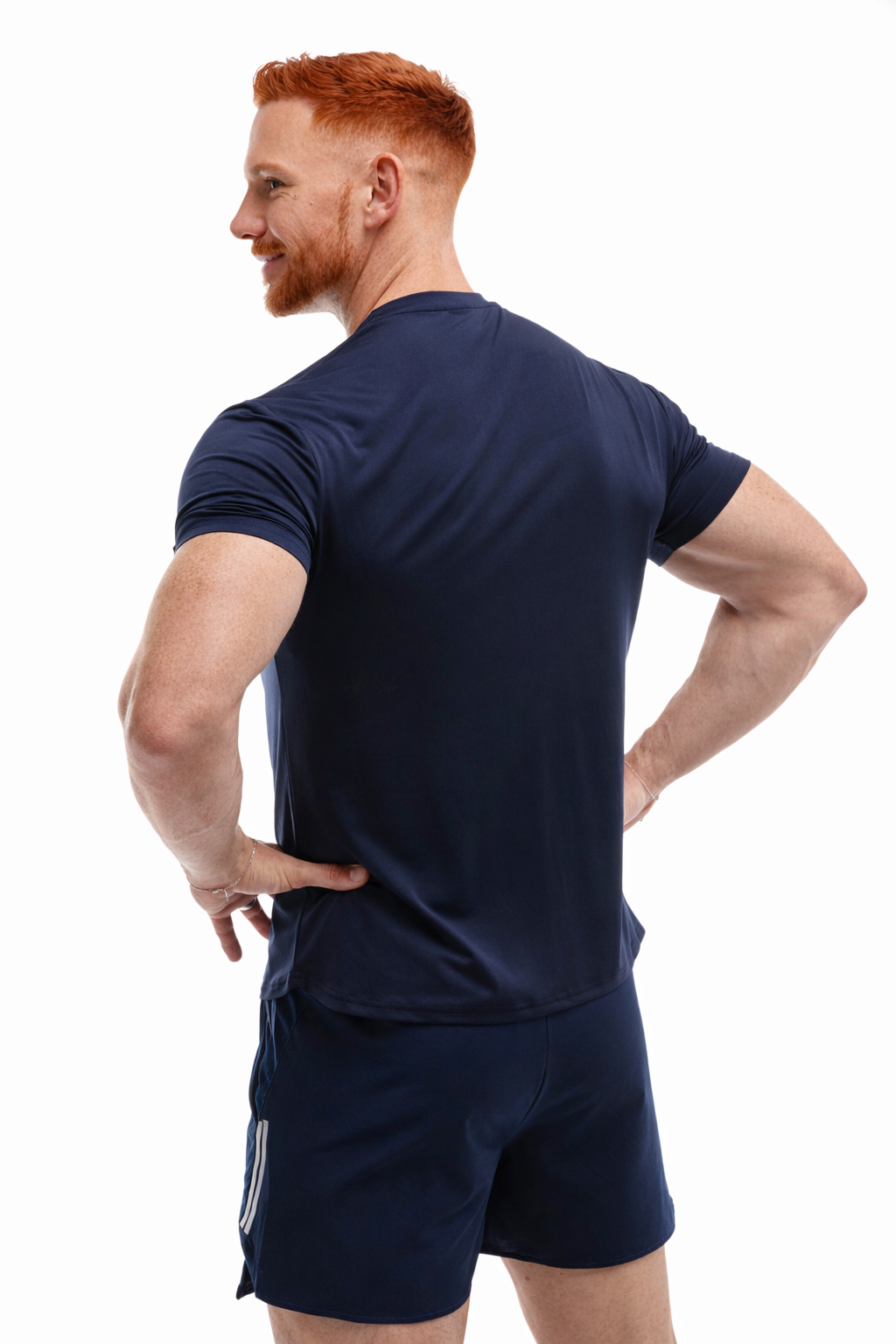 GymFreak Mens Fusion T-Shirt - Navy Blue