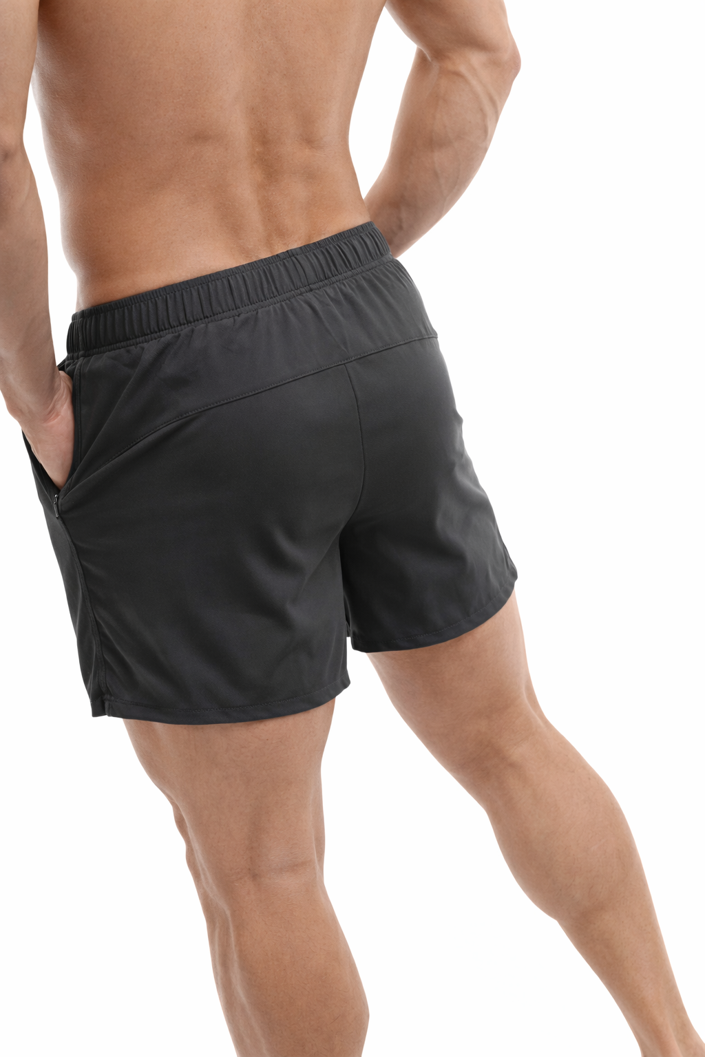 GymFreak Mens Fusion Shorts - Charcoal- 3.5 inch