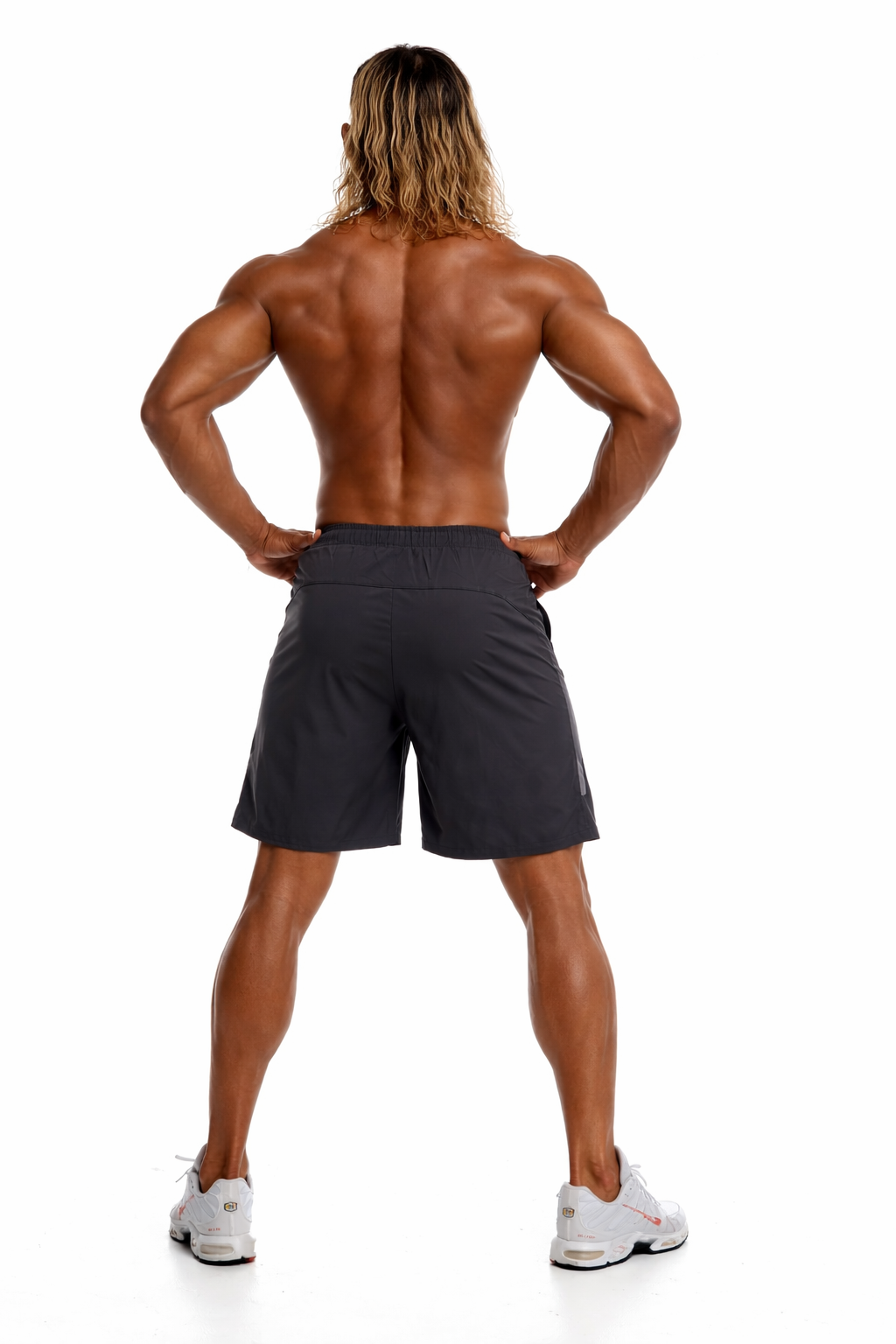 GymFreak Mens Fusion Shorts - Charcoal Grey - 7 inch