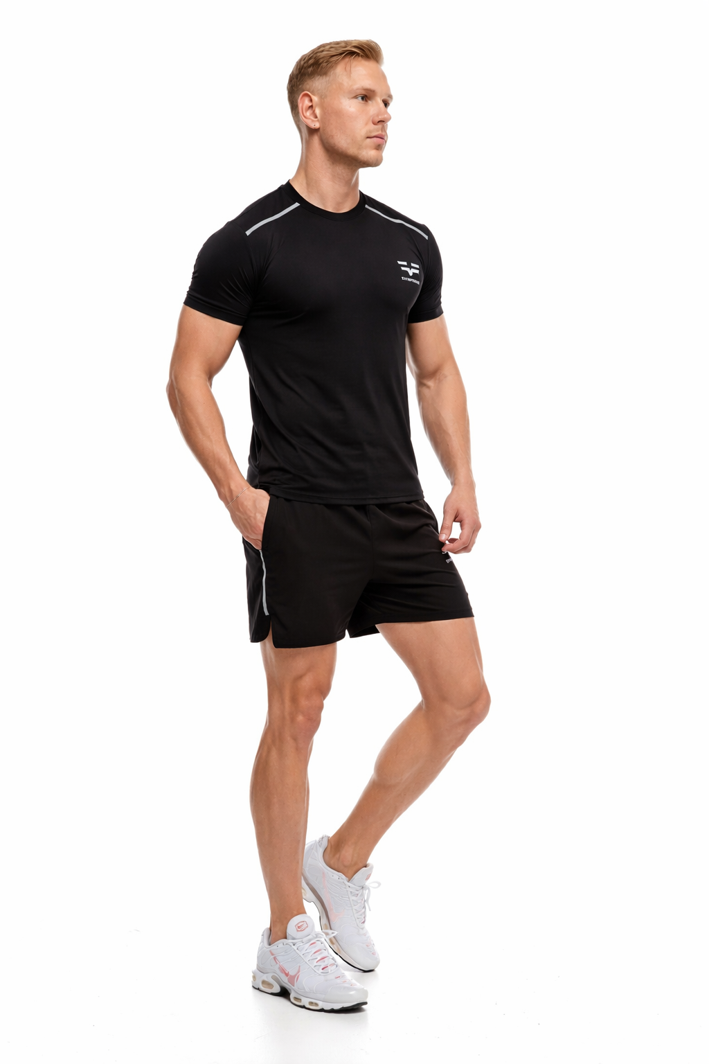 GymFreak Mens Fusion T-Shirt - Black