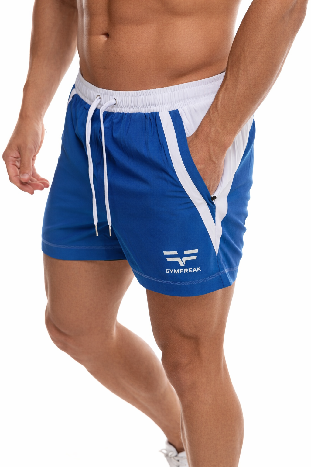 GymFreak Mens Pro Shorts - Blue - 3.5 inch
