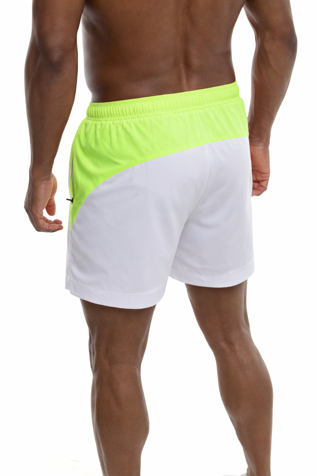 GymFreak Mens Neon Pro Shorts - Neon Yellow - 3.5 inch