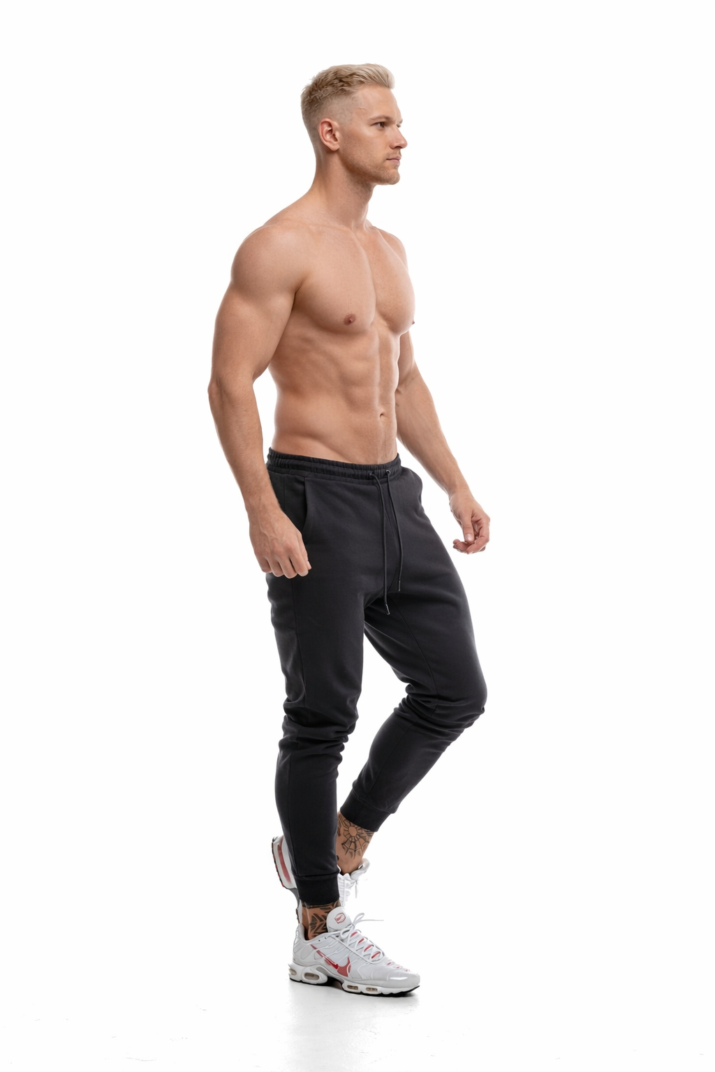 GymFreak Mens Power Joggers - Charcoal