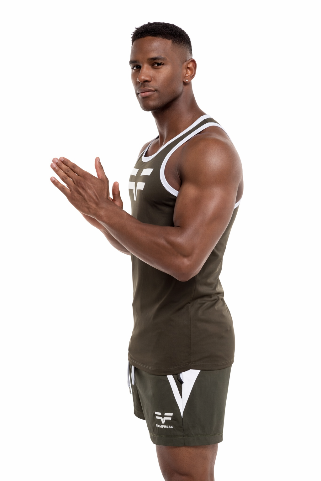 GymFreak Mens Pro Vest - Khaki