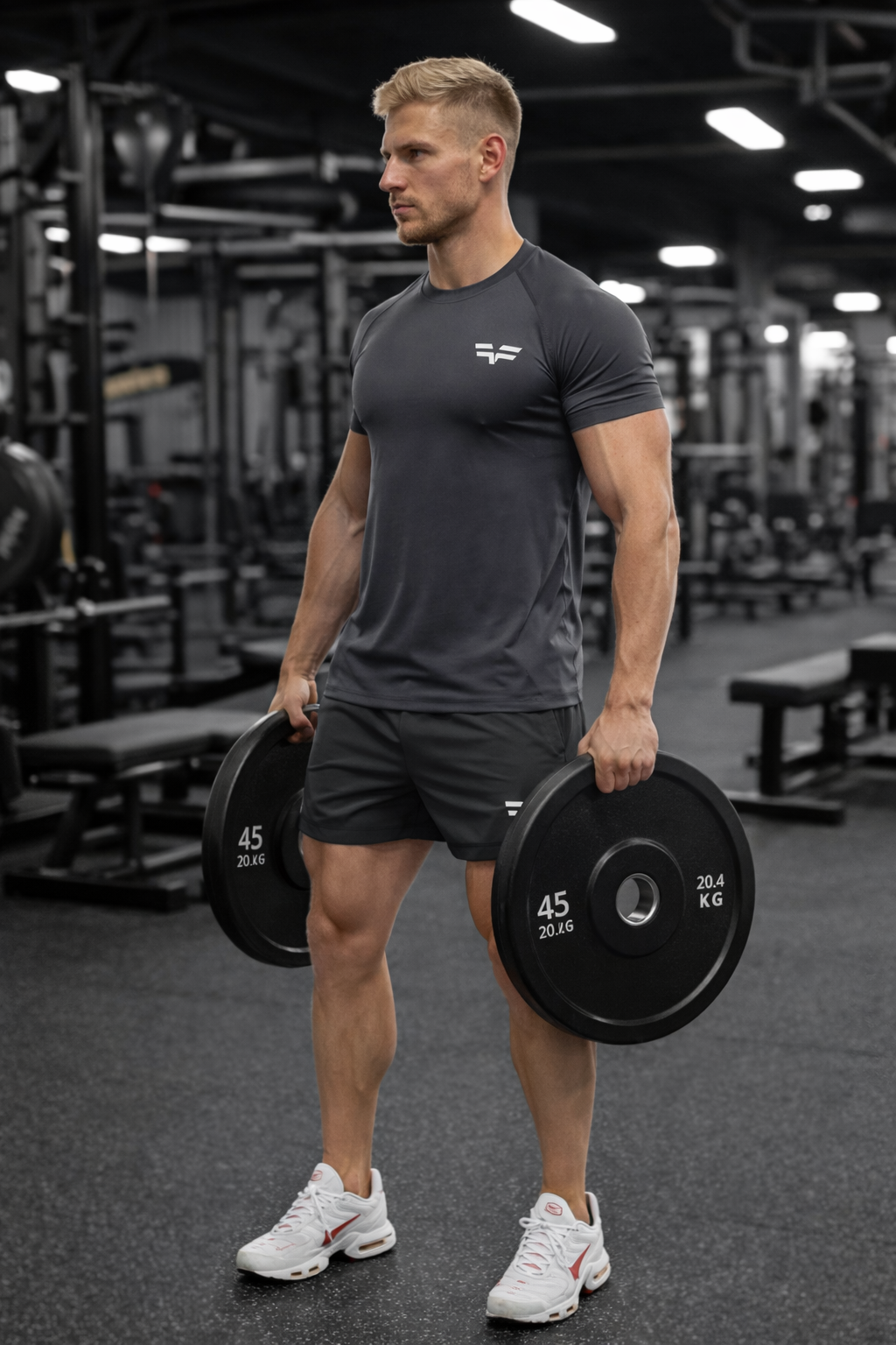 GymFreak Mens 365 T-Shirt - Charcoal