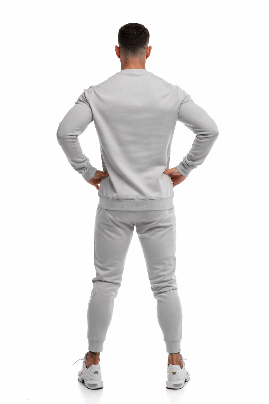 GymFreak Mens Power Sweatshirt - Light Grey