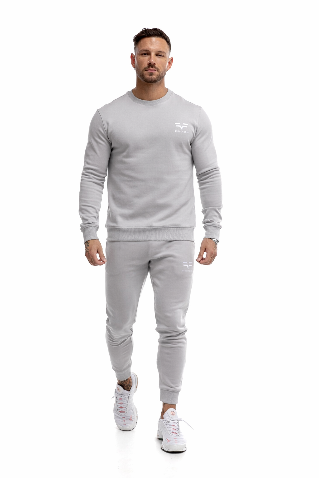 GymFreak Mens Power Sweatshirt - Light Grey