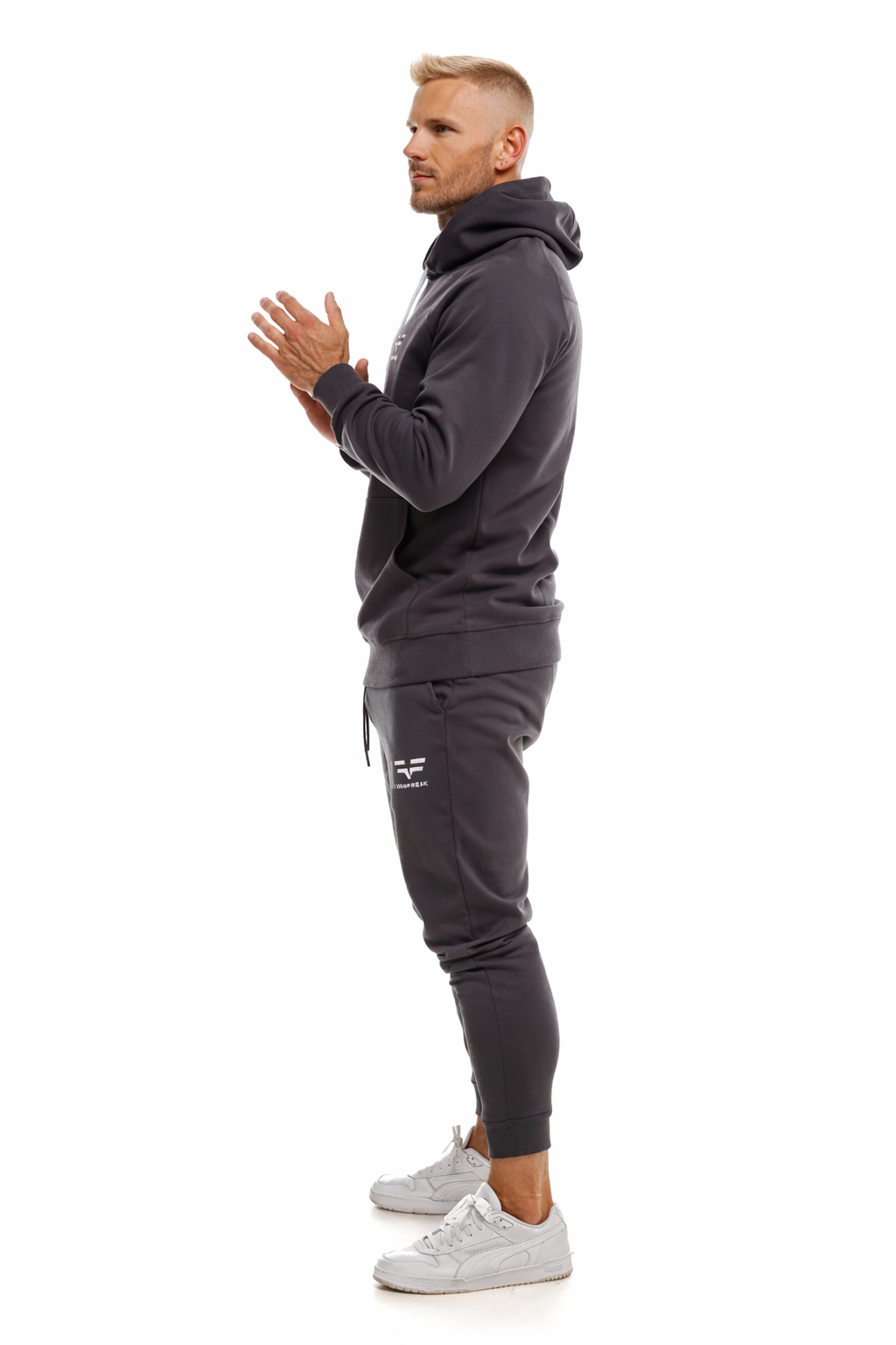 GymFreak Mens Power Hoodie - Charcoal