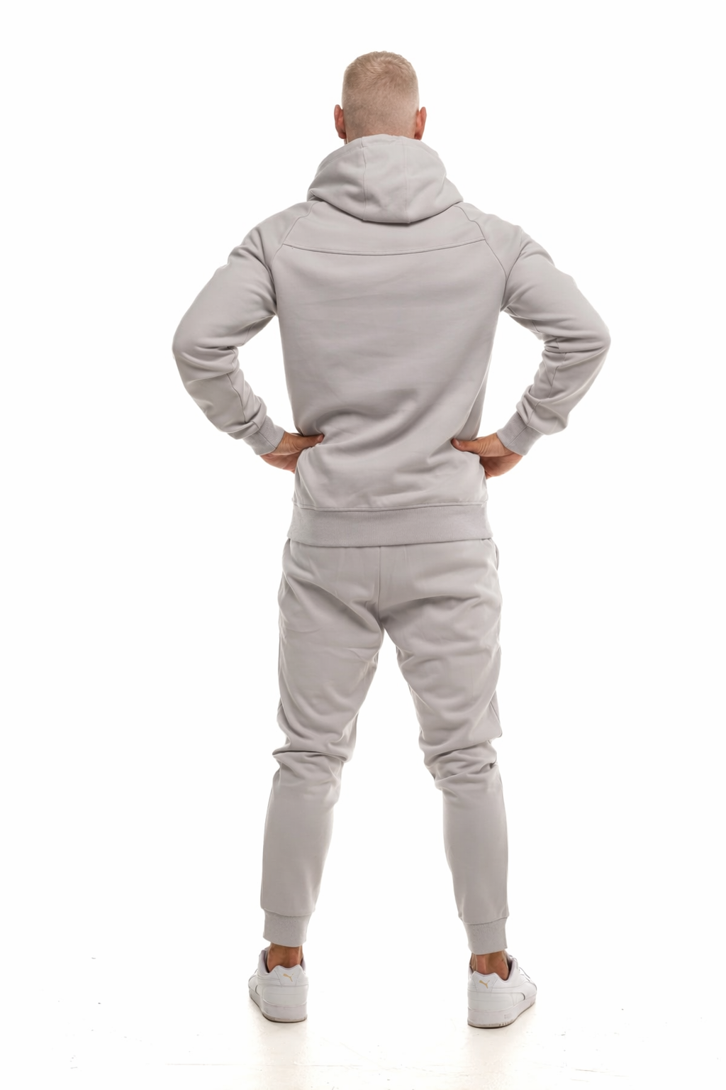 GymFreak Mens Power Hoodie - Light Grey
