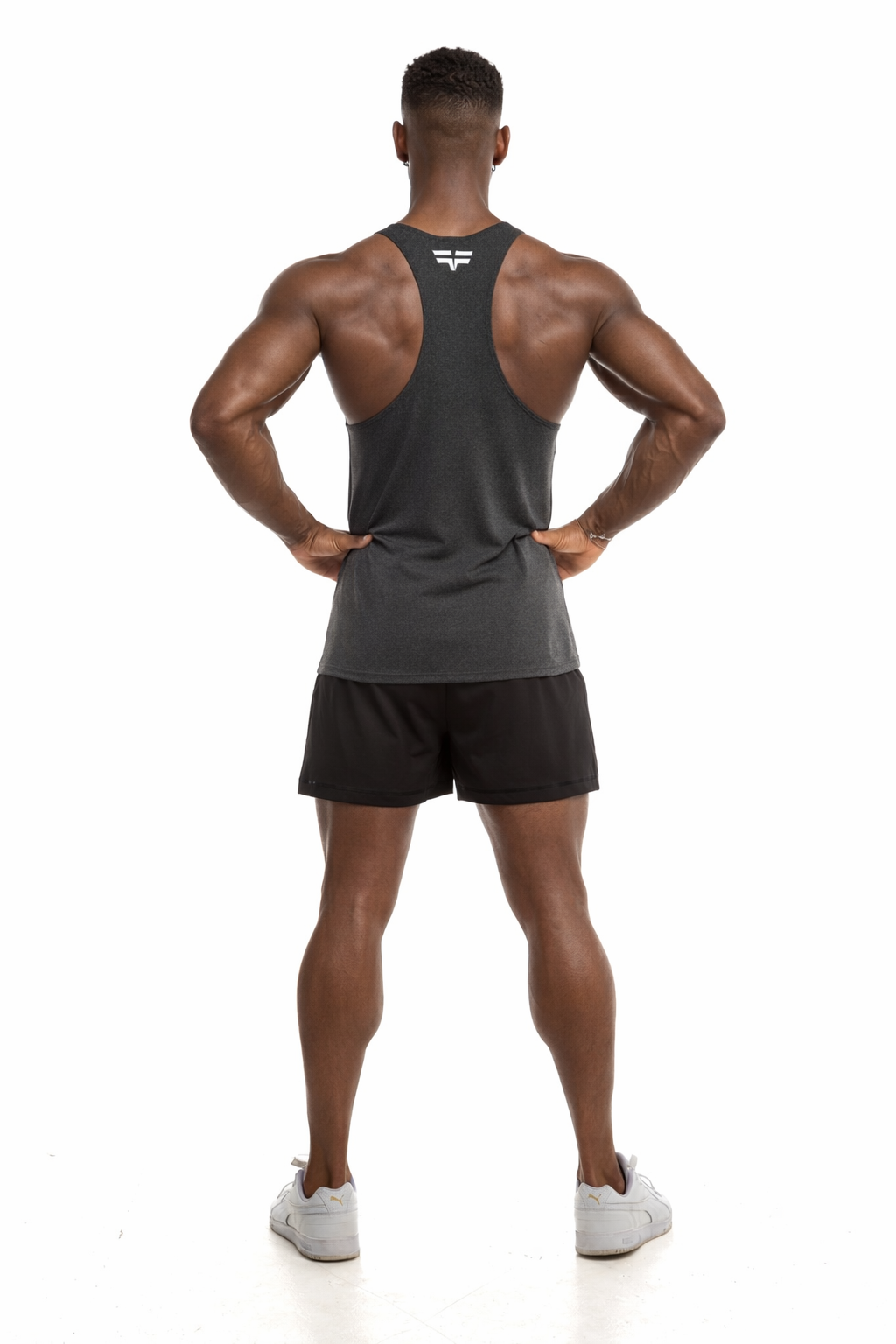 GymFreak Mens Active Vest - Charcoal
