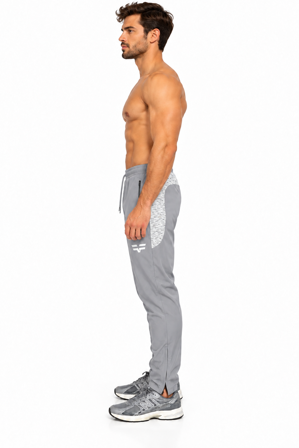 GymFreak Mens PRIME Joggers - Silver Grey