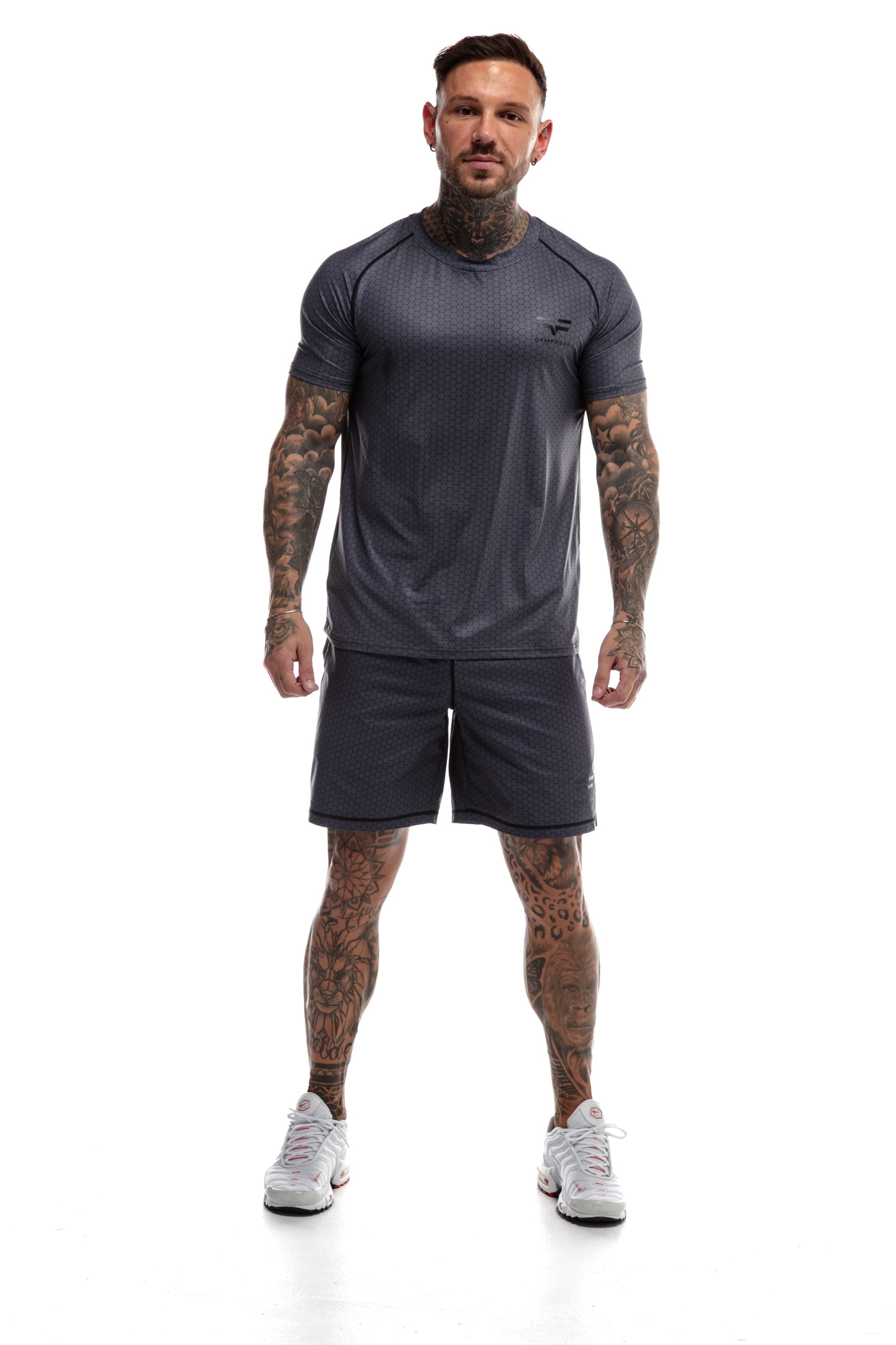 GymFreak Mens HEX T-Shirt - Full Pattern