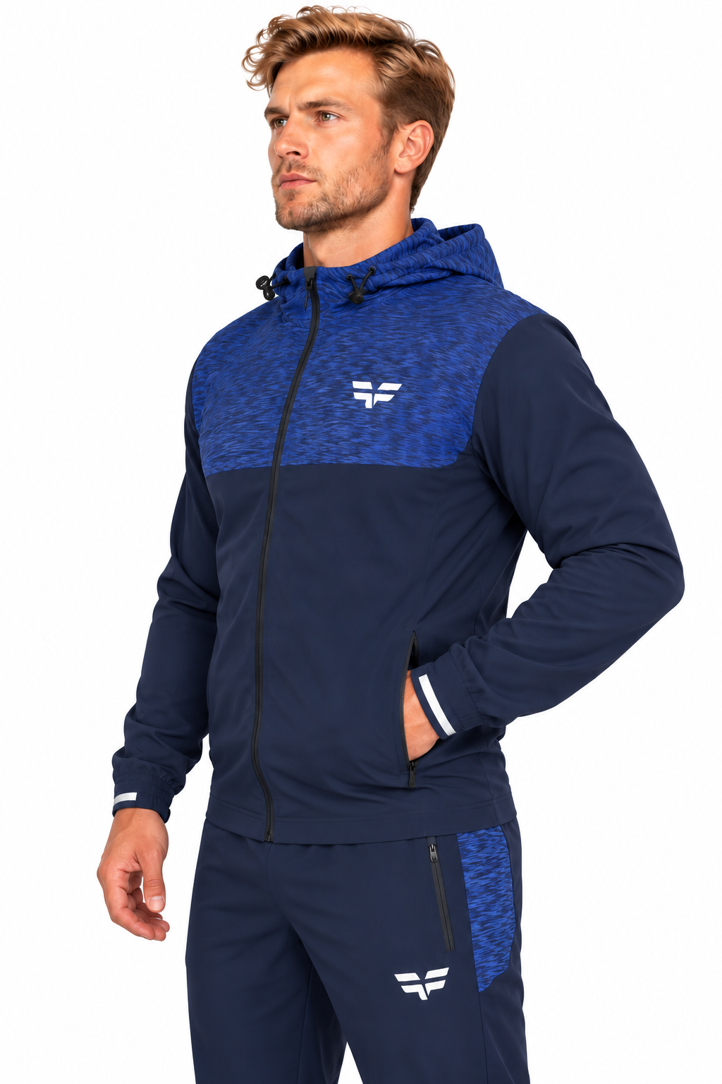 GymFreak Mens PRIME Jacket - Navy Blue
