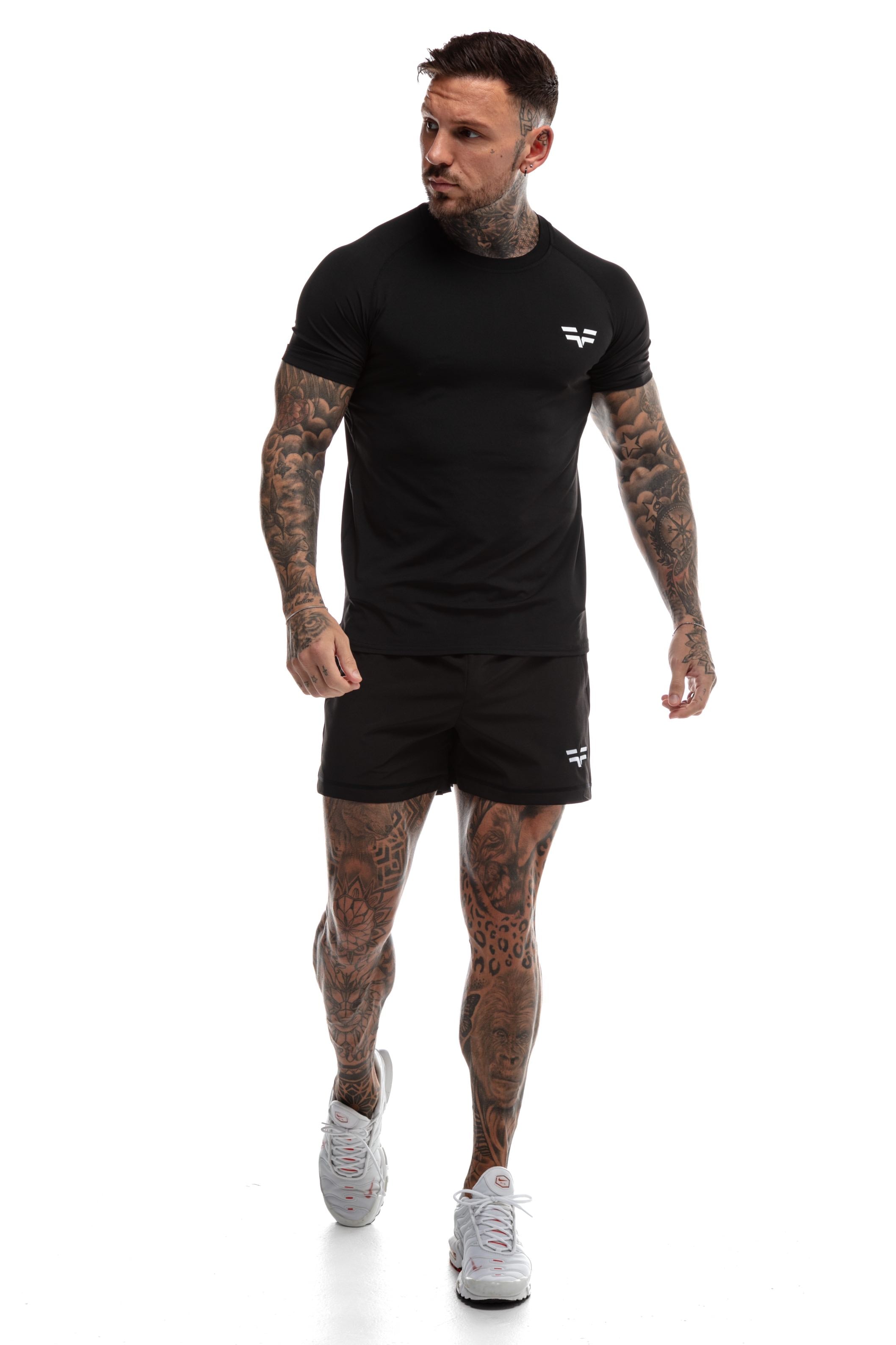 GymFreak Mens 365 Shorts - Black - 3.5inch