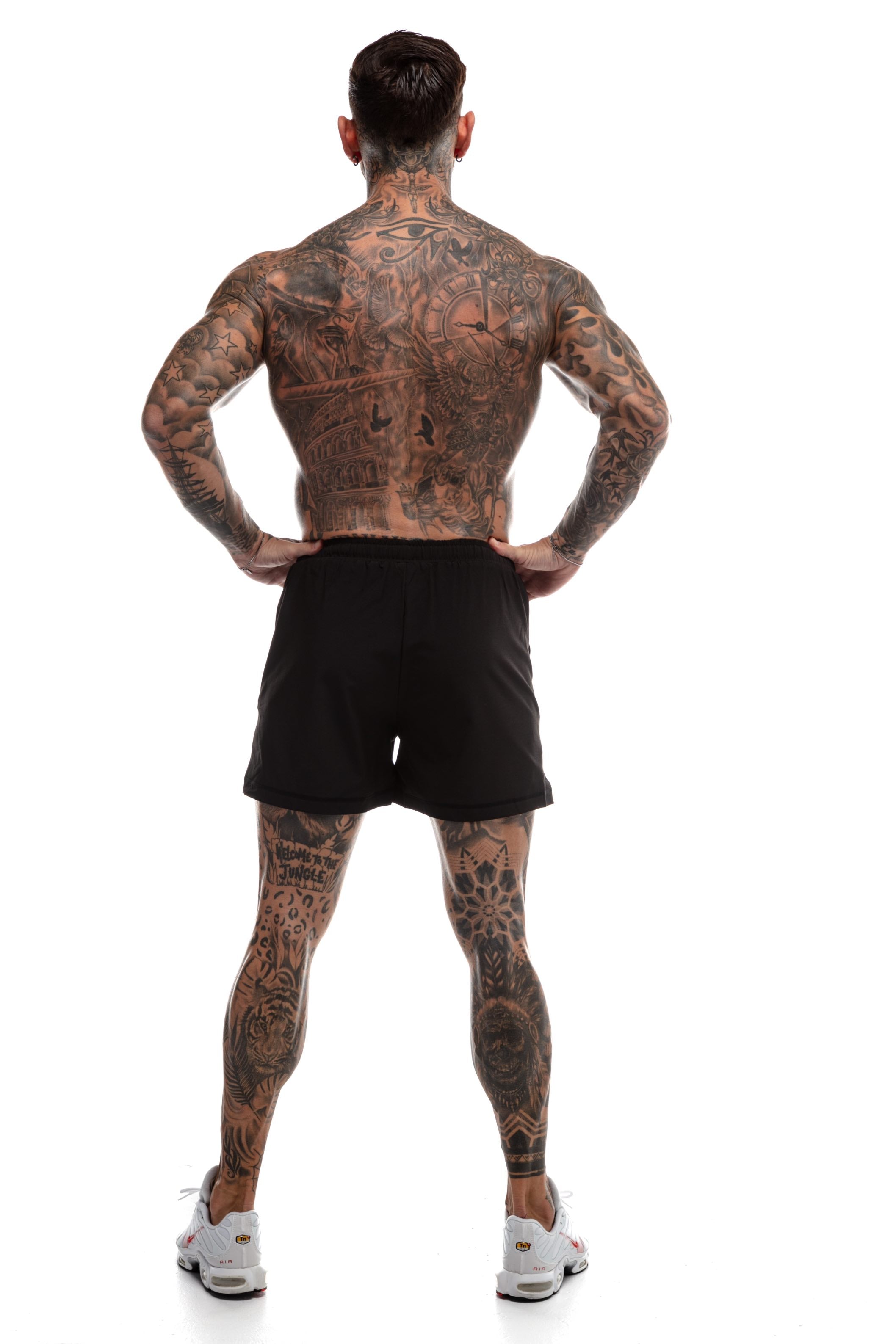 GymFreak Mens 365 Shorts - Black - 3.5inch