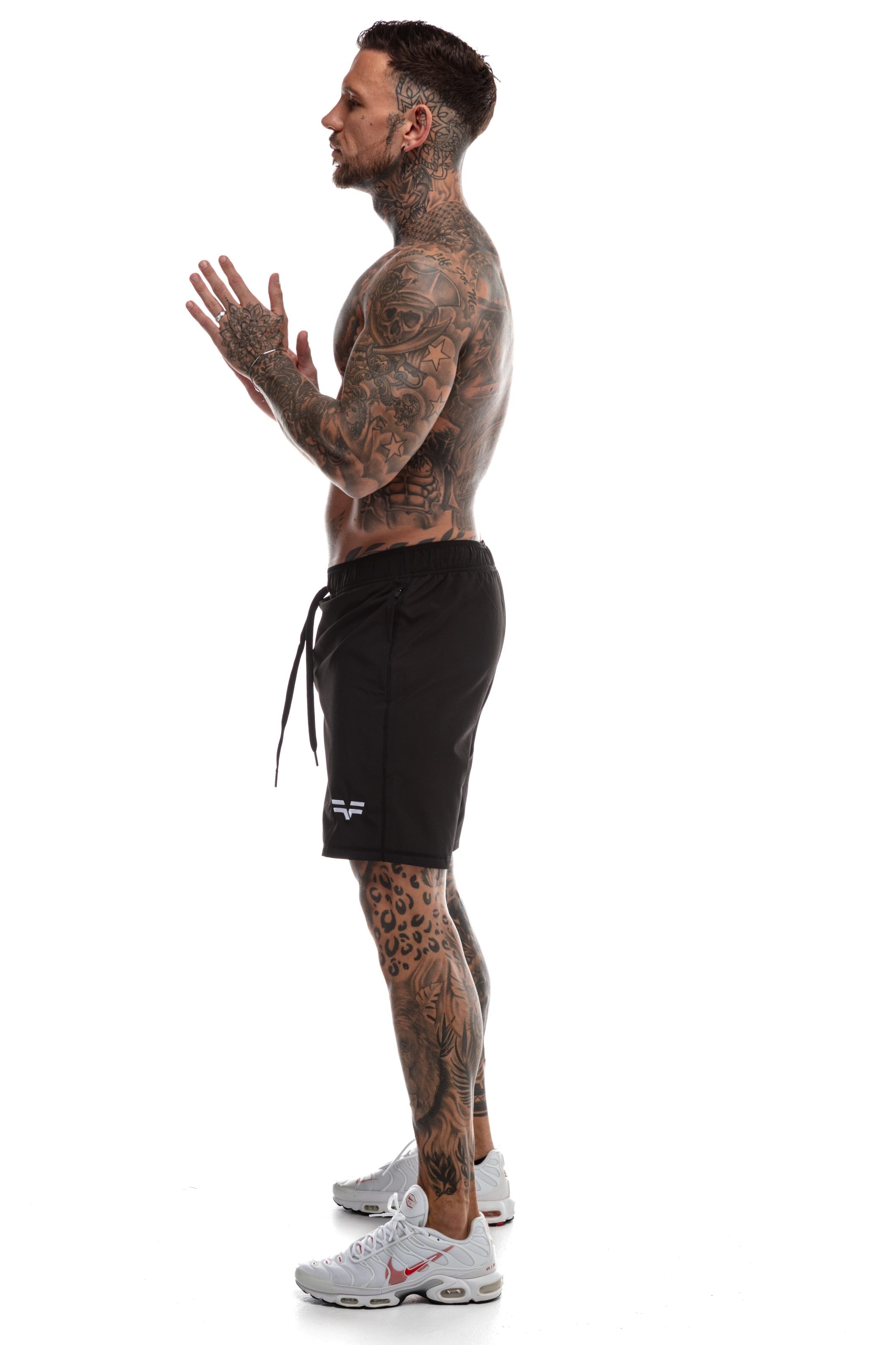 GymFreak Mens 365 Shorts - Black - 7 inch