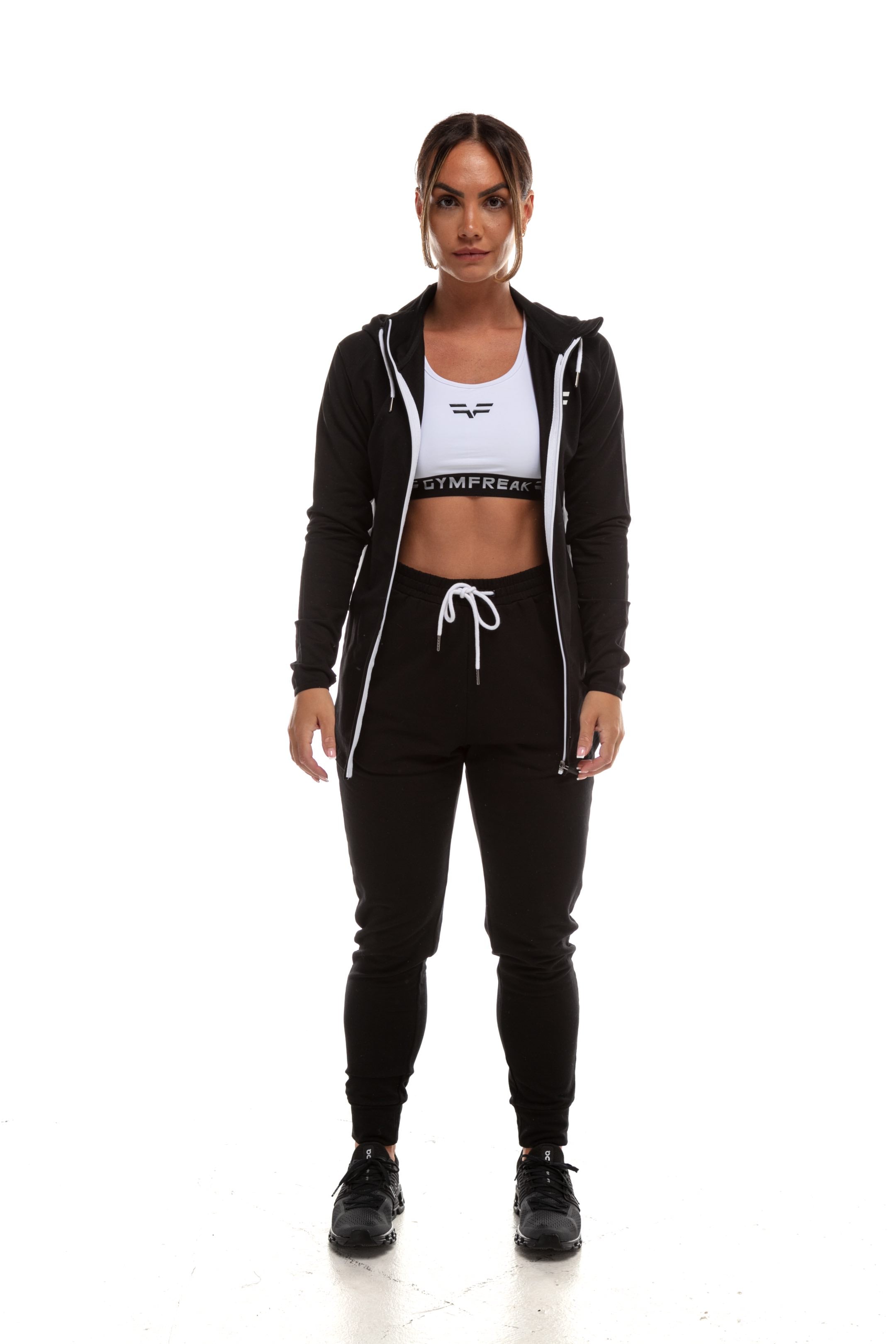 GymFreak Womens Active Hoodie - Black