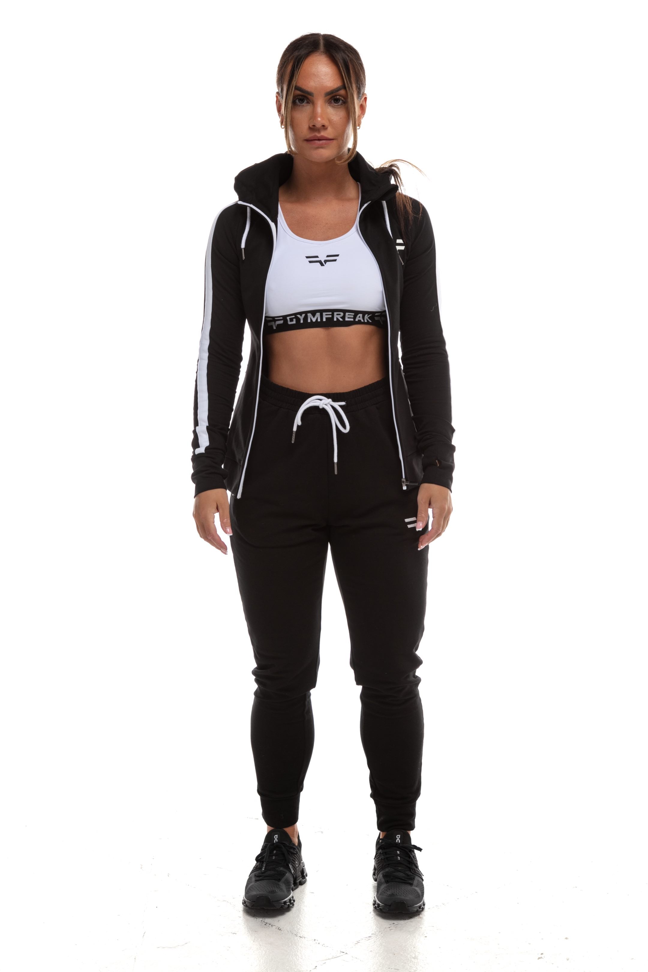 GymFreak Womens Emblem Hoodie - Black