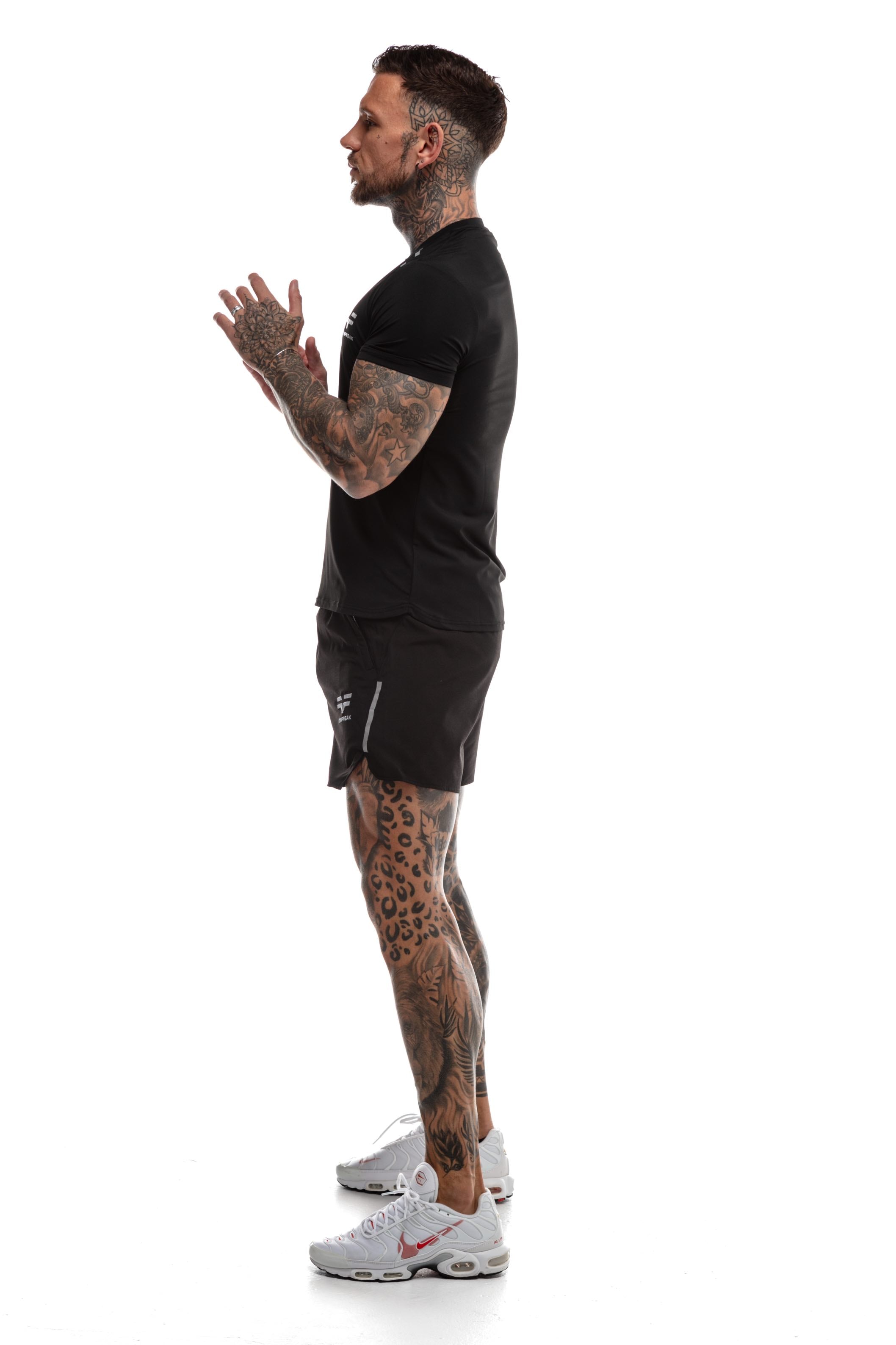 GymFreak Mens Fusion T-Shirt - Black