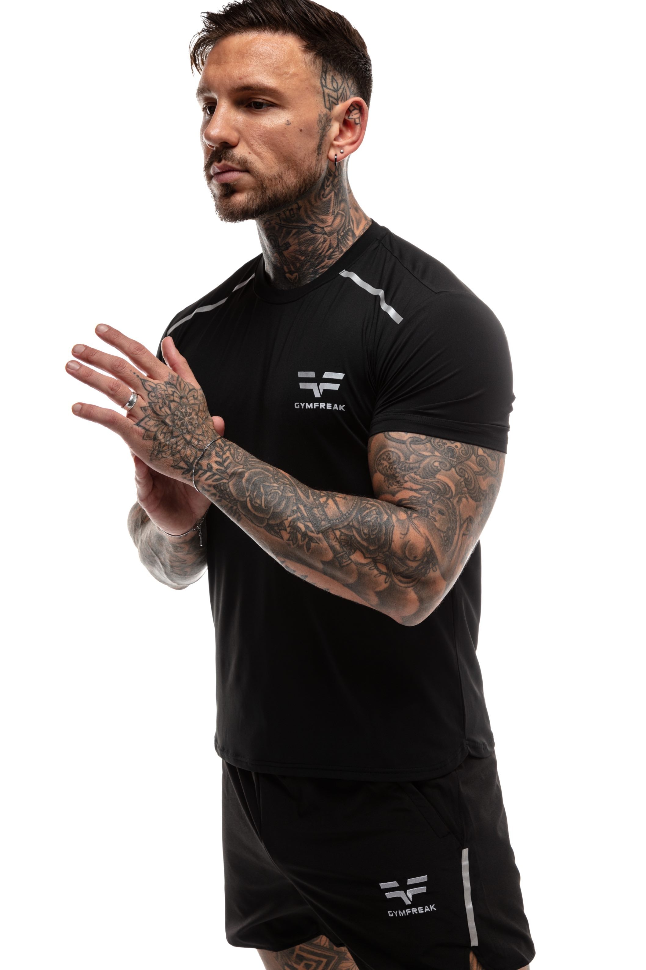 GymFreak Mens Fusion T-Shirt - Black
