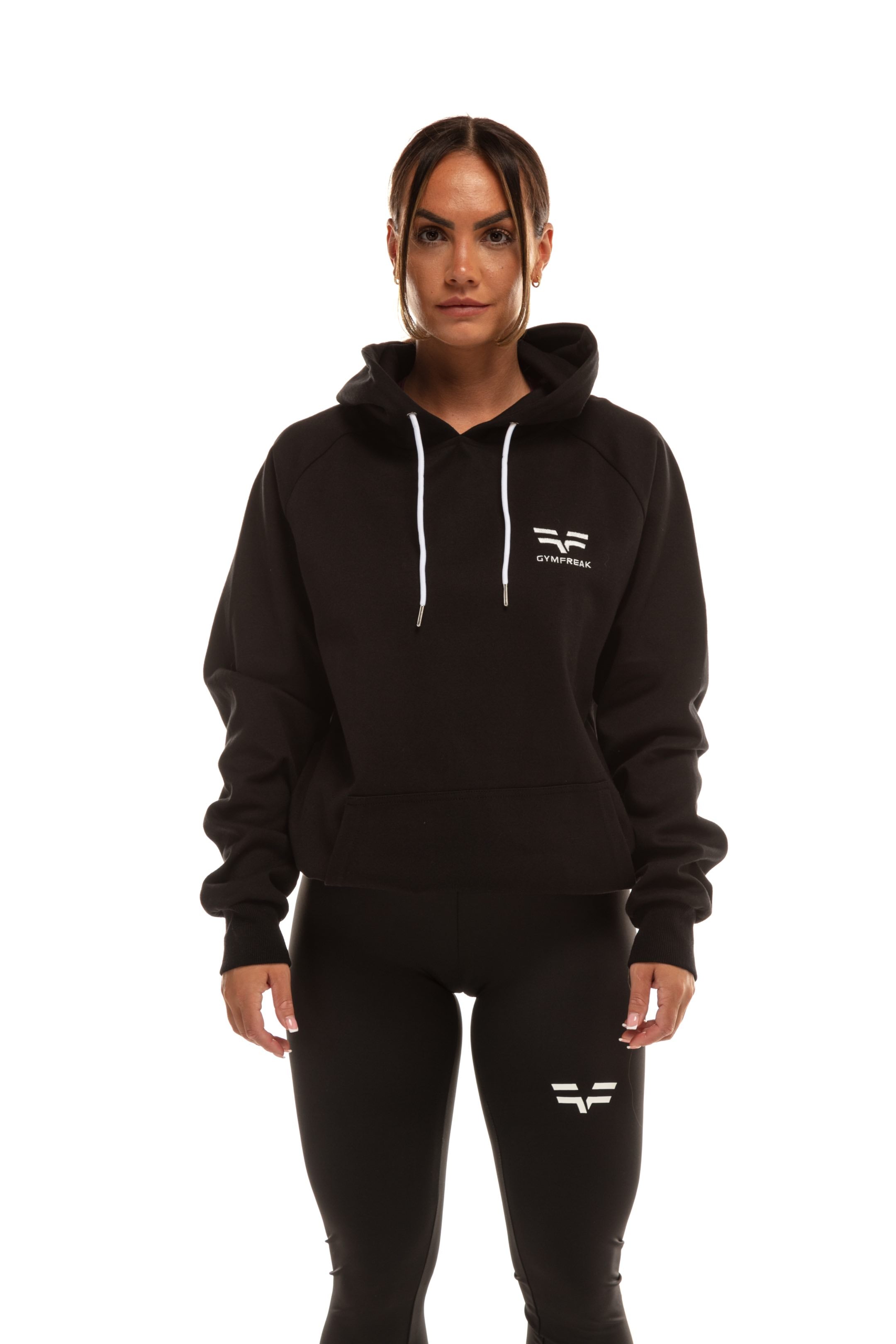 GymFreak Womens Power Hoodie - Black