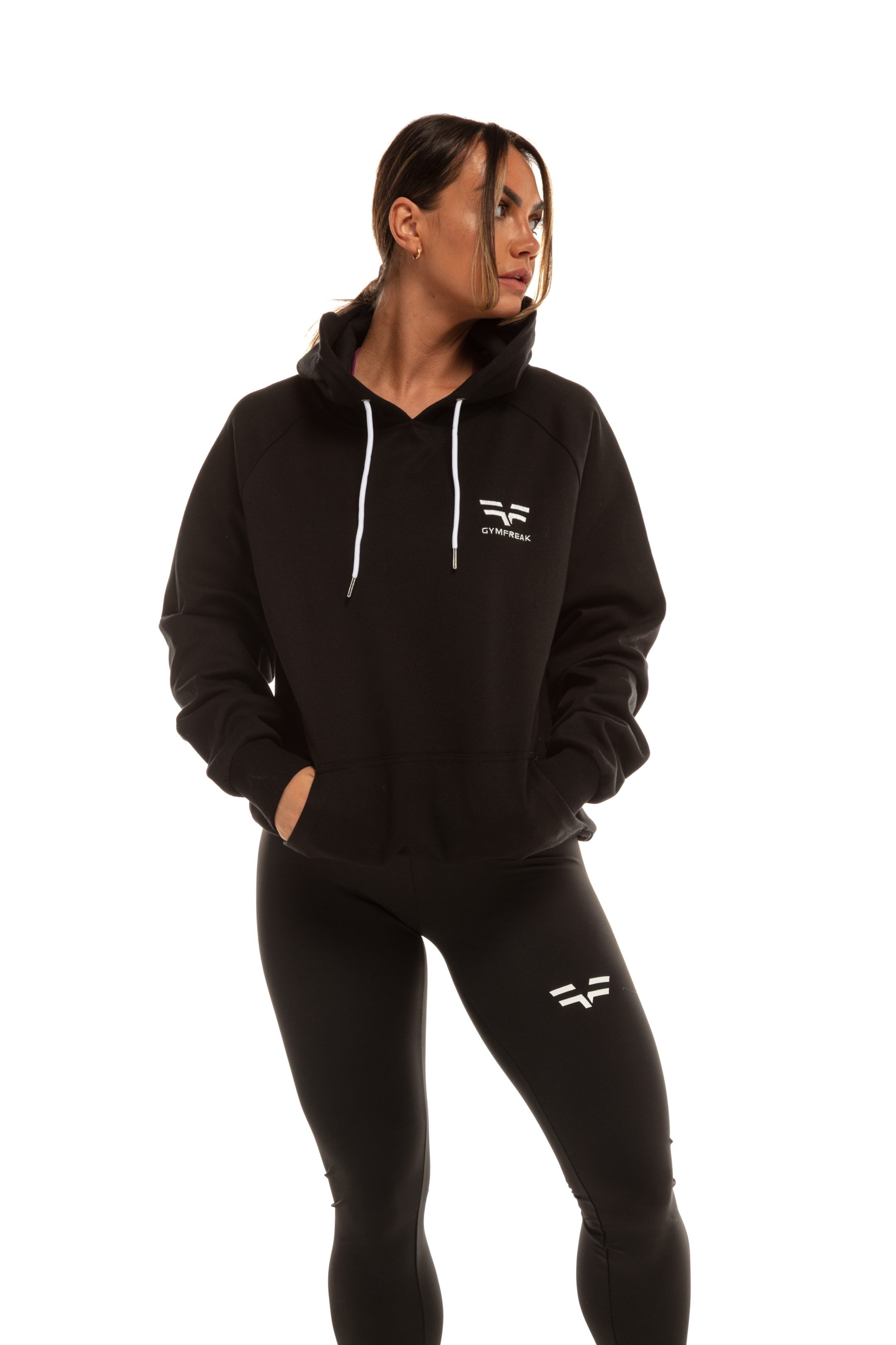 GymFreak Womens Power Hoodie - Black