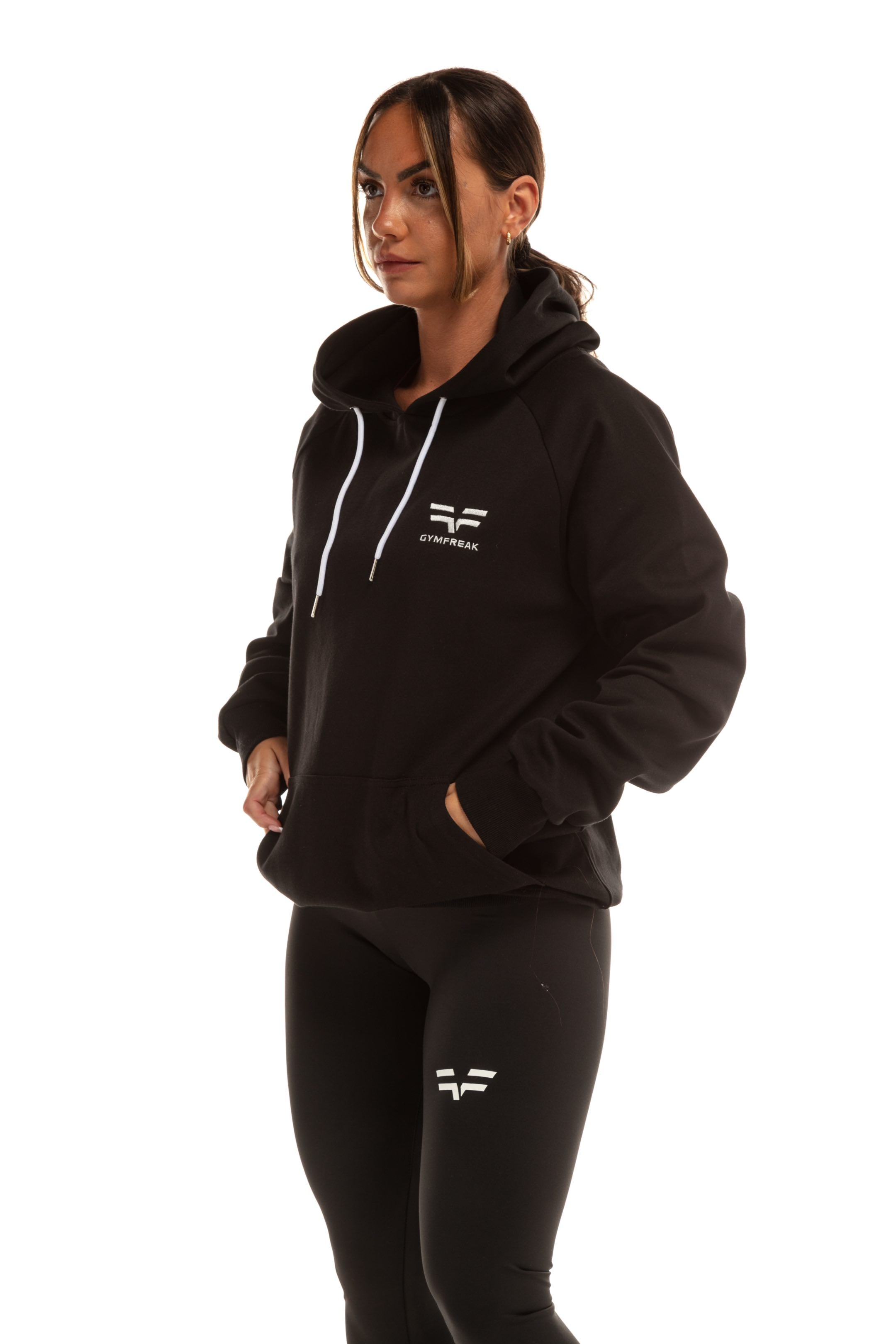 GymFreak Womens Power Hoodie - Black