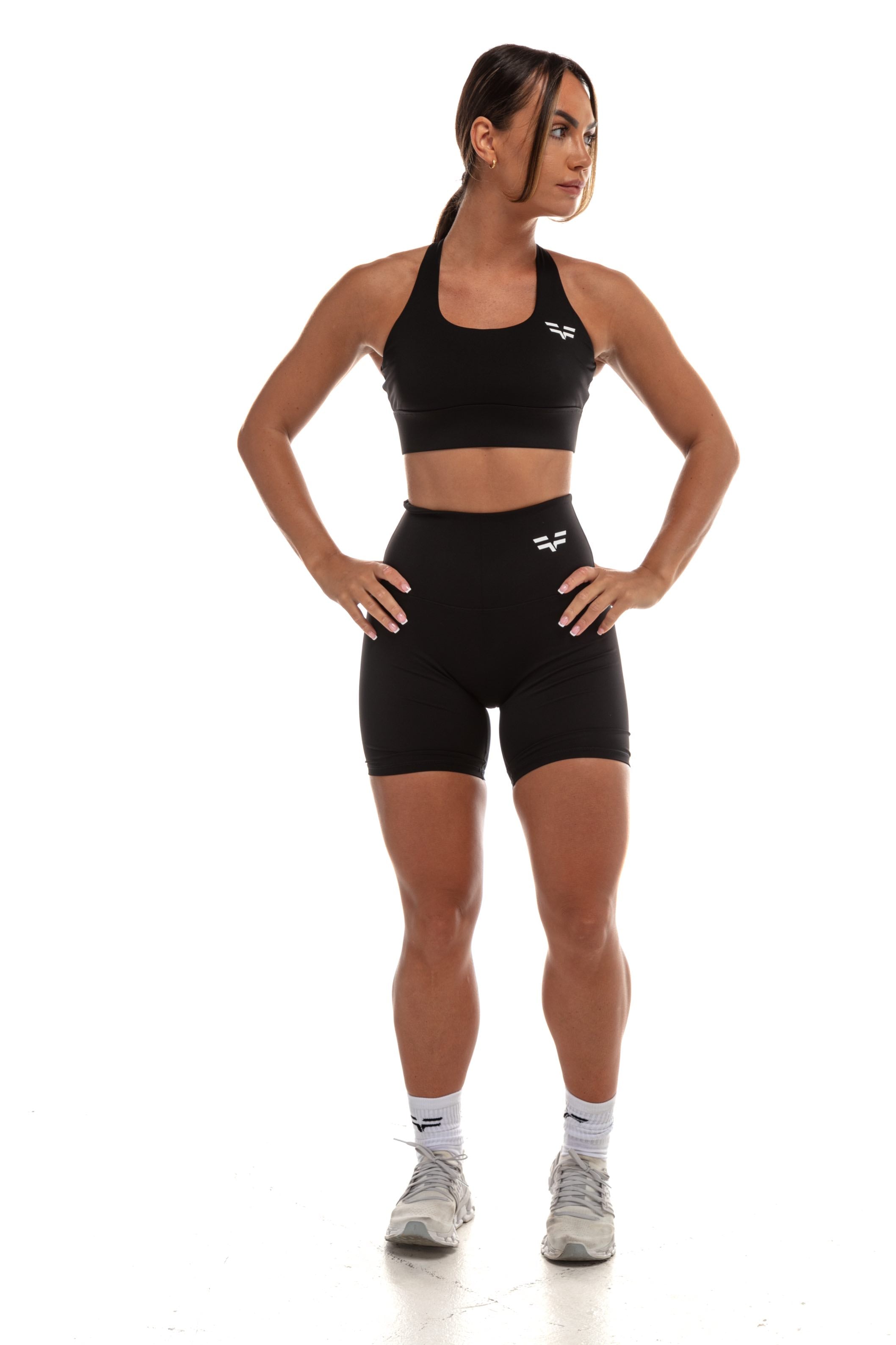 GymFreak Women's Vision Shorts - 6 inch Black
