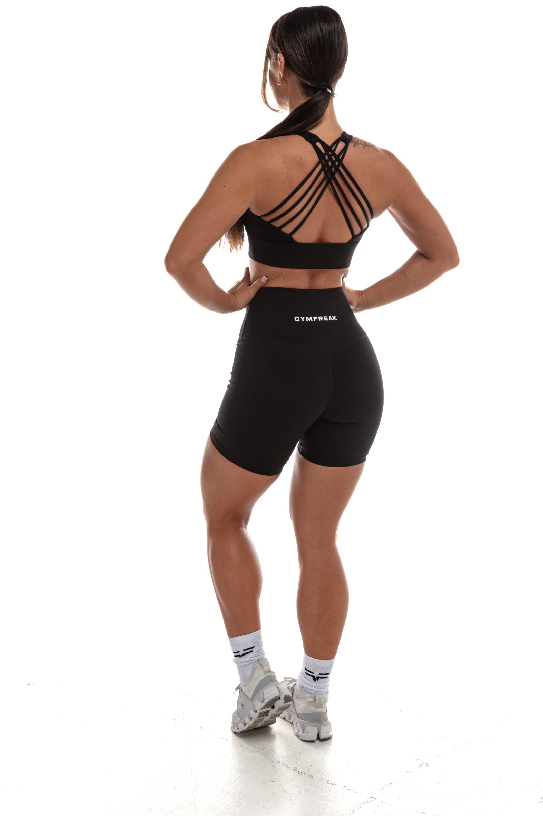 GymFreak Women's Vision Shorts - 6 inch Black