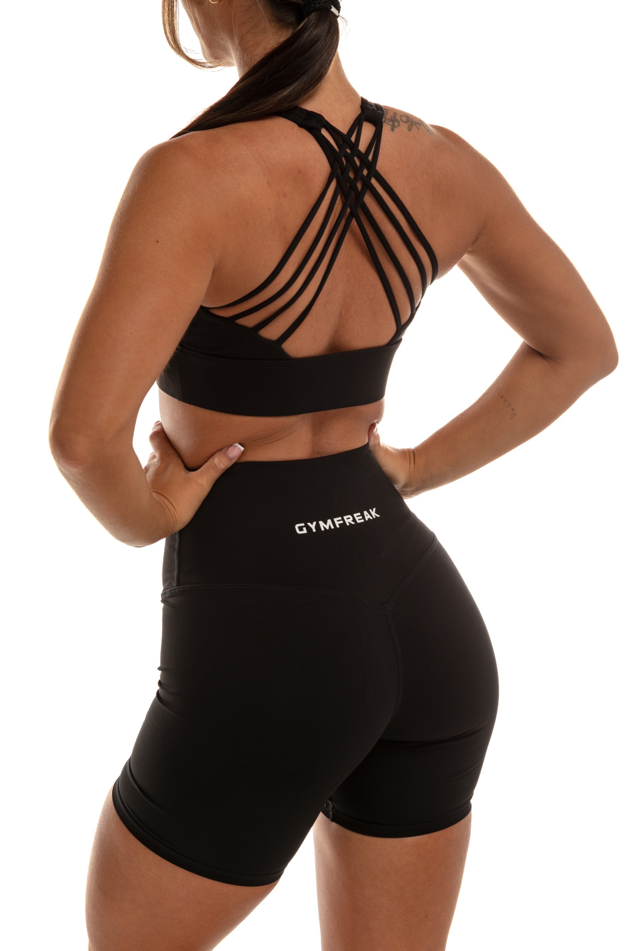 GymFreak Women's Vision Shorts - 6 inch Black